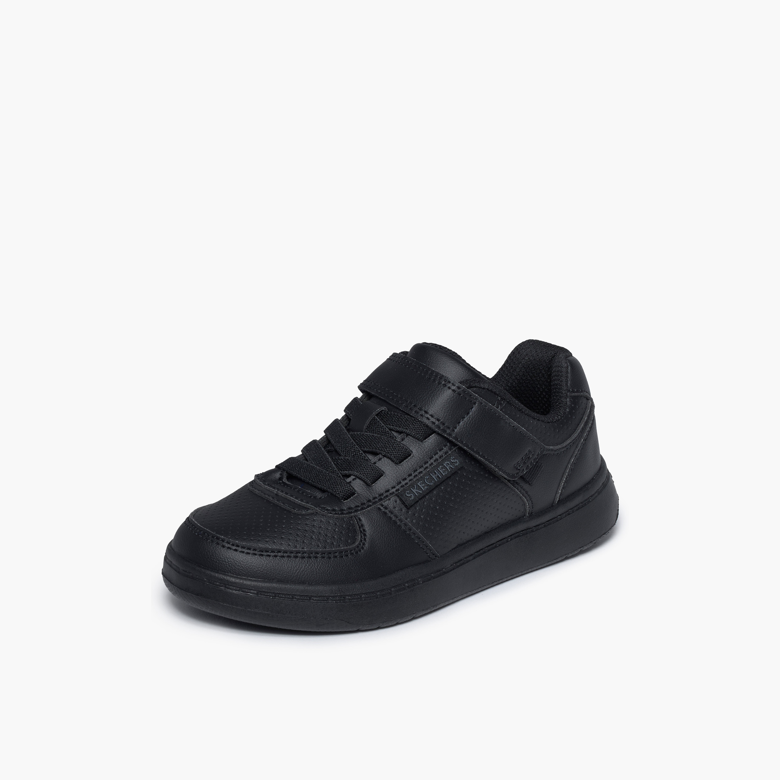 حذاء مدرسي كويك ستريت لايت بشريط إغلاق لاصق للأطفال من سكيتشرز-girls-shoes-sneakers-image-5