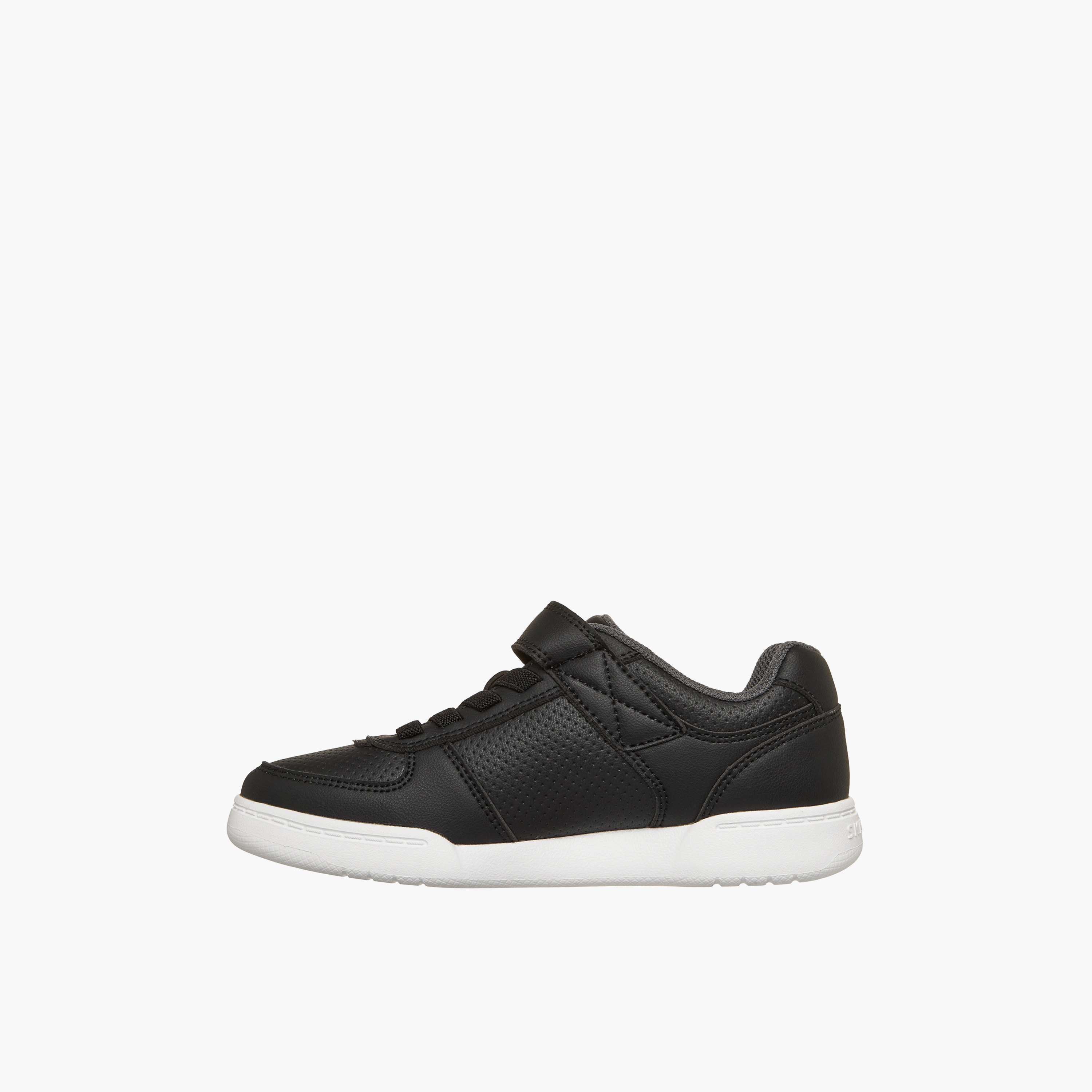 Skechers Kids QUICK STREET LITE Hook & Loop Sneakers- 418032L-BKW-CP-girls-shoes-sneakers-image-5