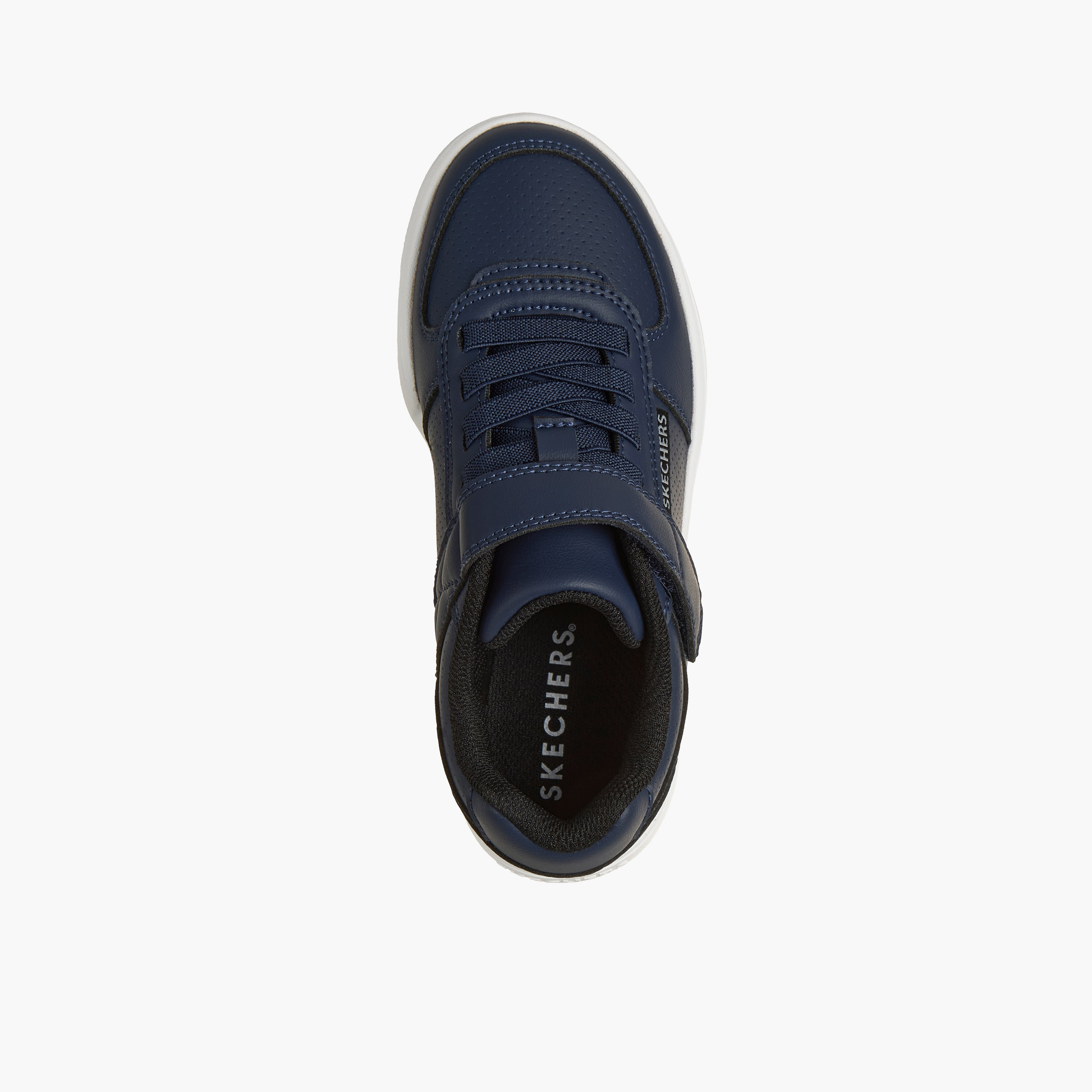 Skechers Boys QUICK STREET LITE Hook & Loop Running Shoes - 418032L-NVY-CP-boys-shoes-sneakers-image-2