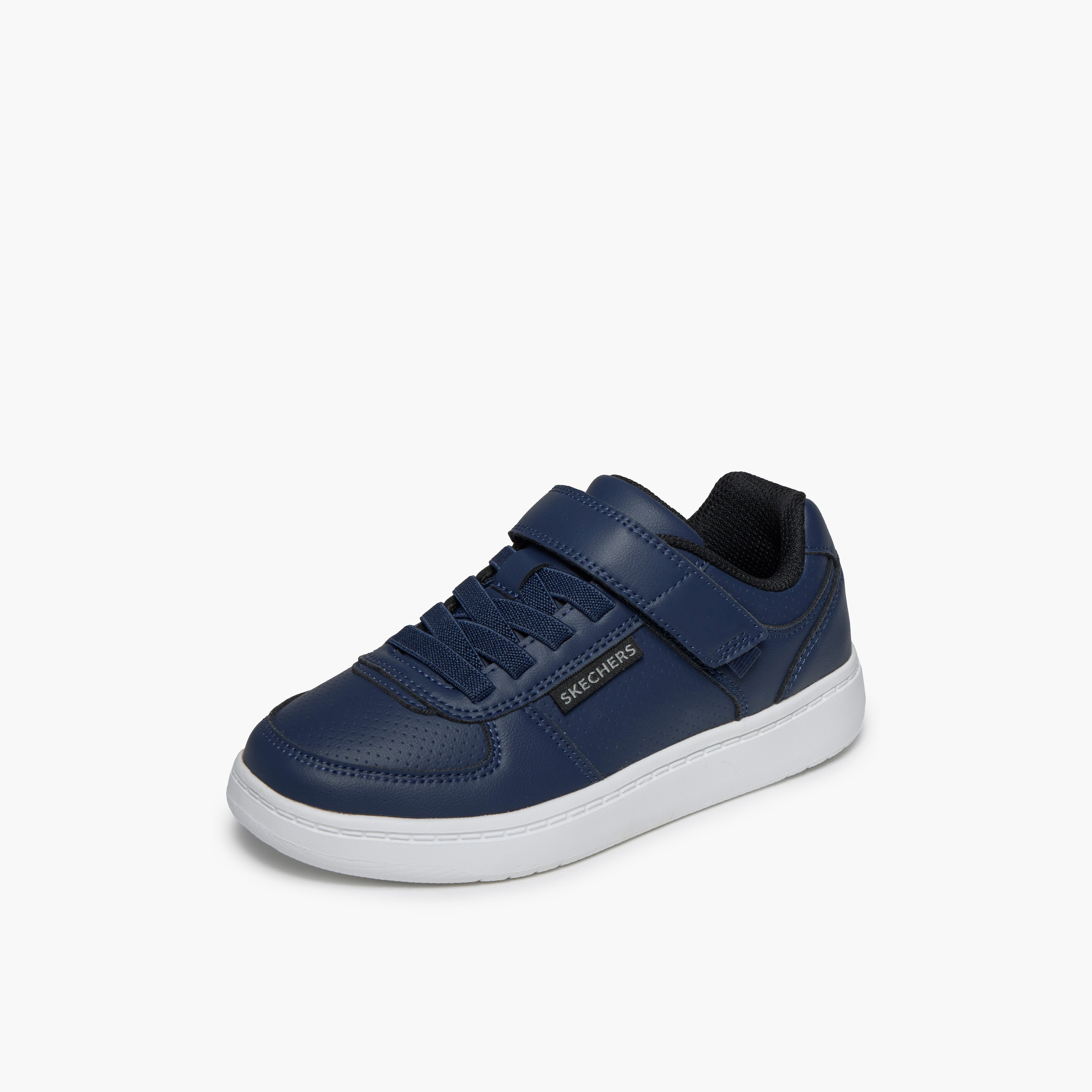 Skechers Boys QUICK STREET LITE Hook & Loop Running Shoes - 418032L-NVY-CP-boys-shoes-sneakers-image-4