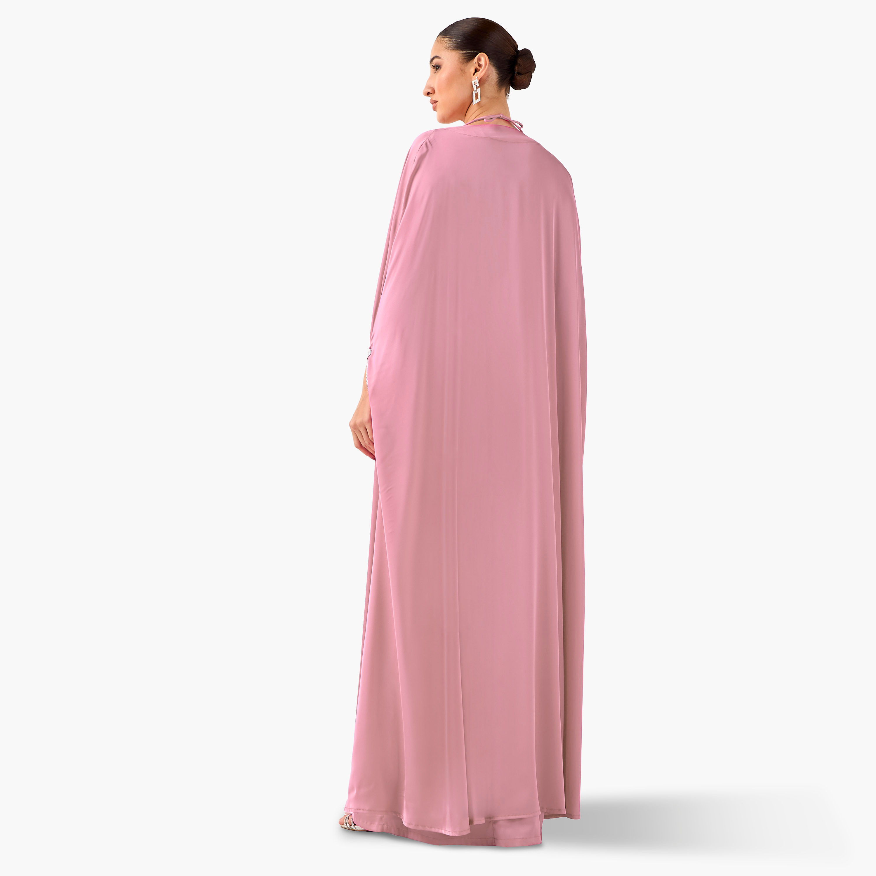 Golden Apple Halter Top with Ruffle Skirt and Cape Shrug-women-clothing-dresses-image-3