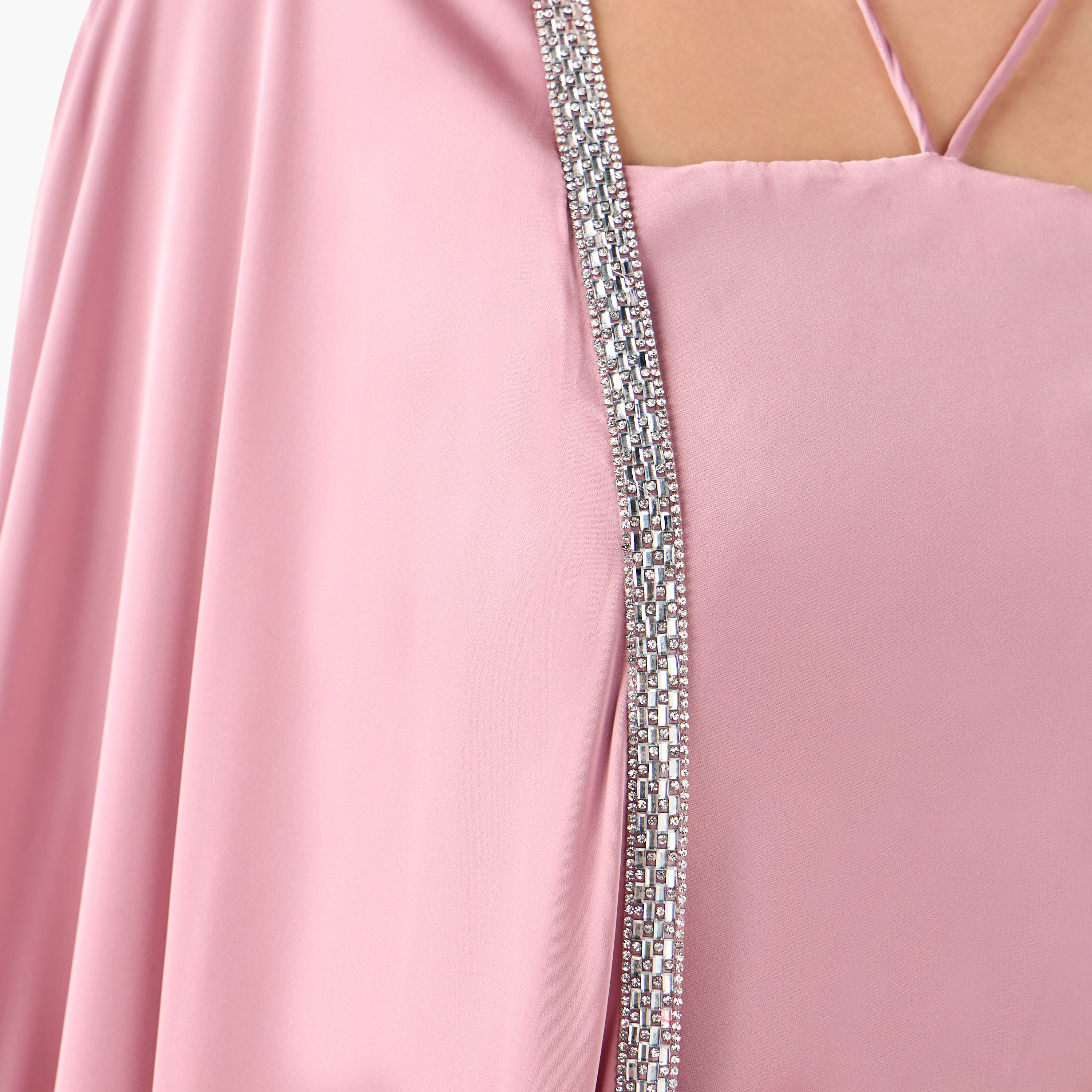Golden Apple Halter Top with Ruffle Skirt and Cape Shrug-women-clothing-dresses-image-5