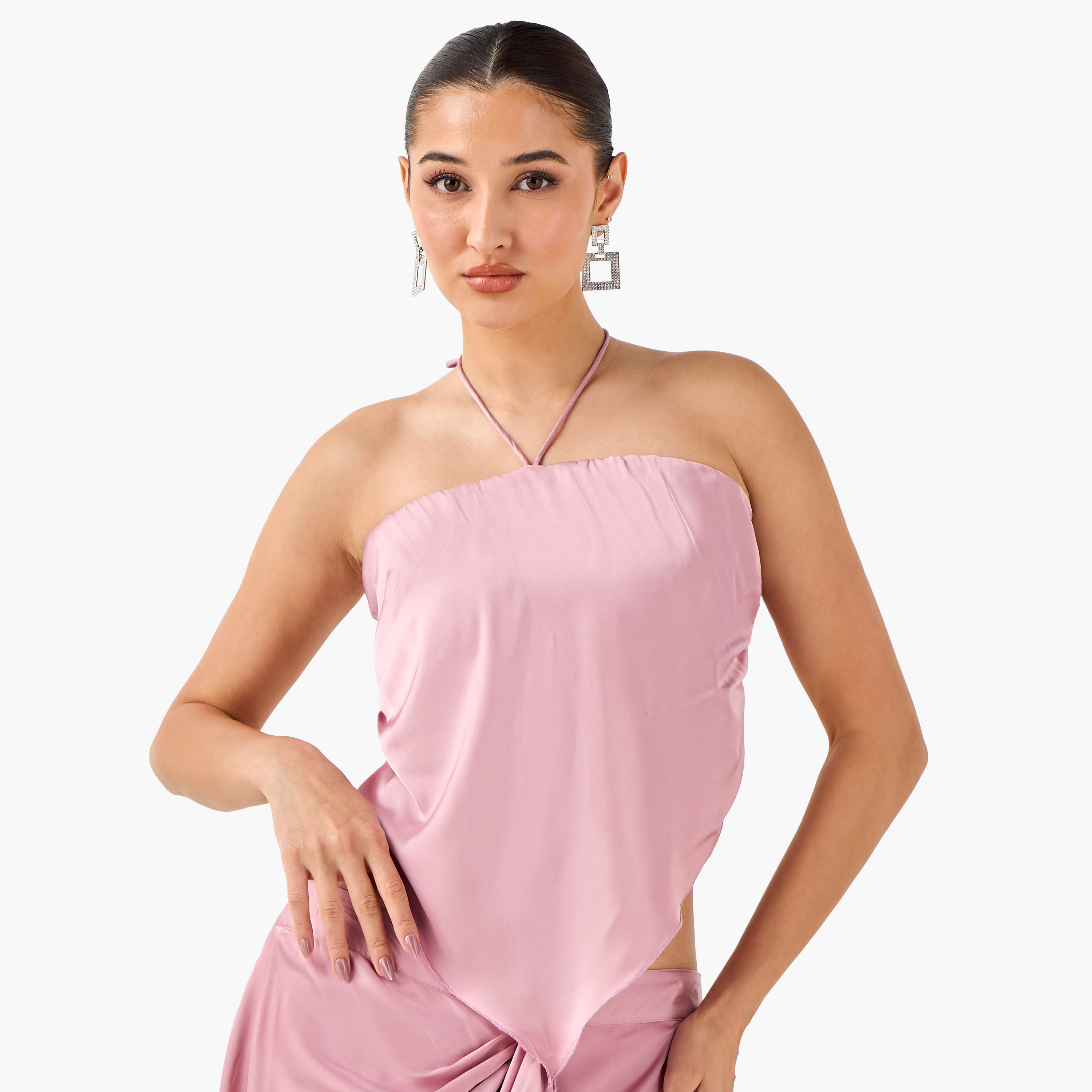 Golden Apple Halter Top with Ruffle Skirt and Cape Shrug-women-clothing-dresses-image-7
