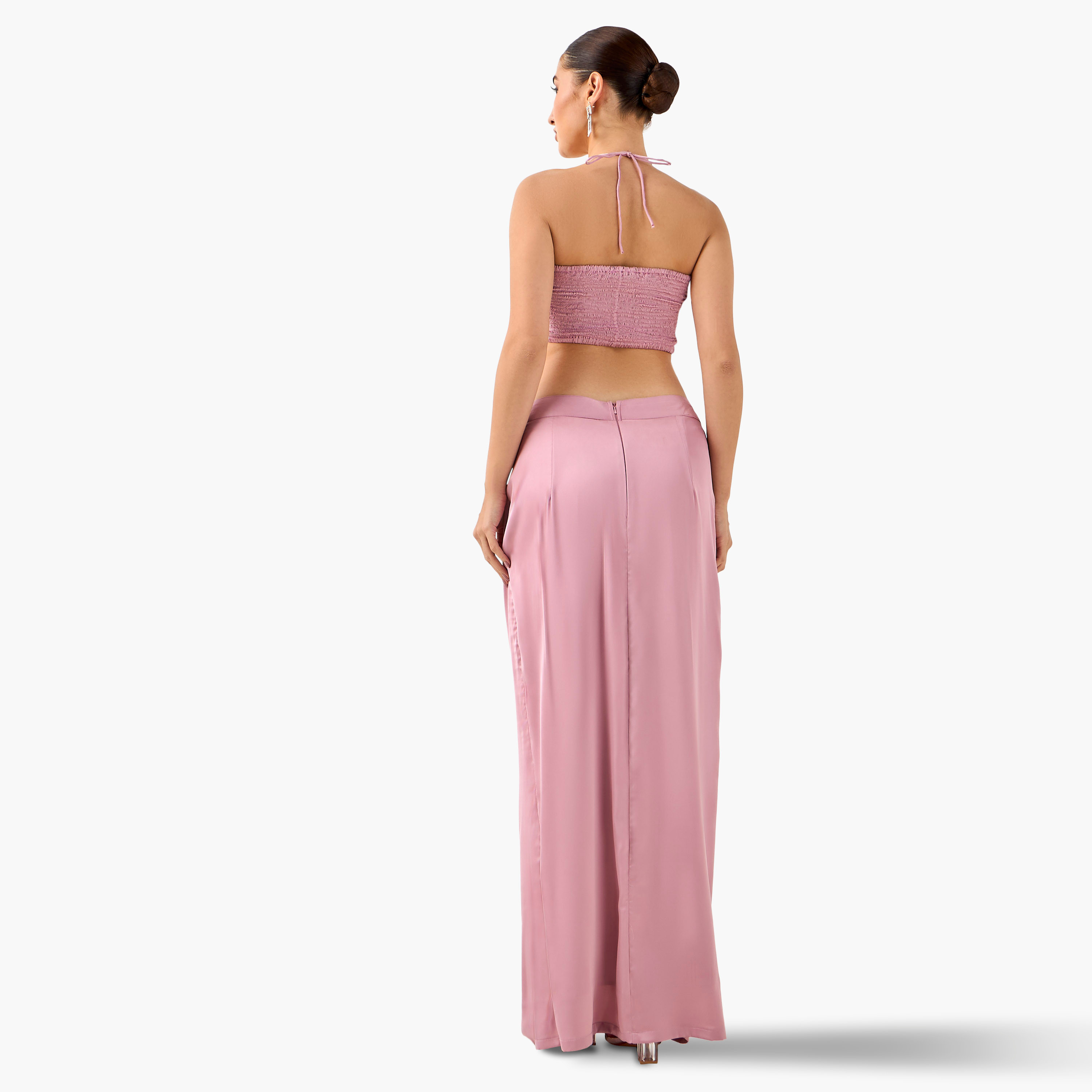 Golden Apple Halter Top with Ruffle Skirt and Cape Shrug-women-clothing-dresses-image-9