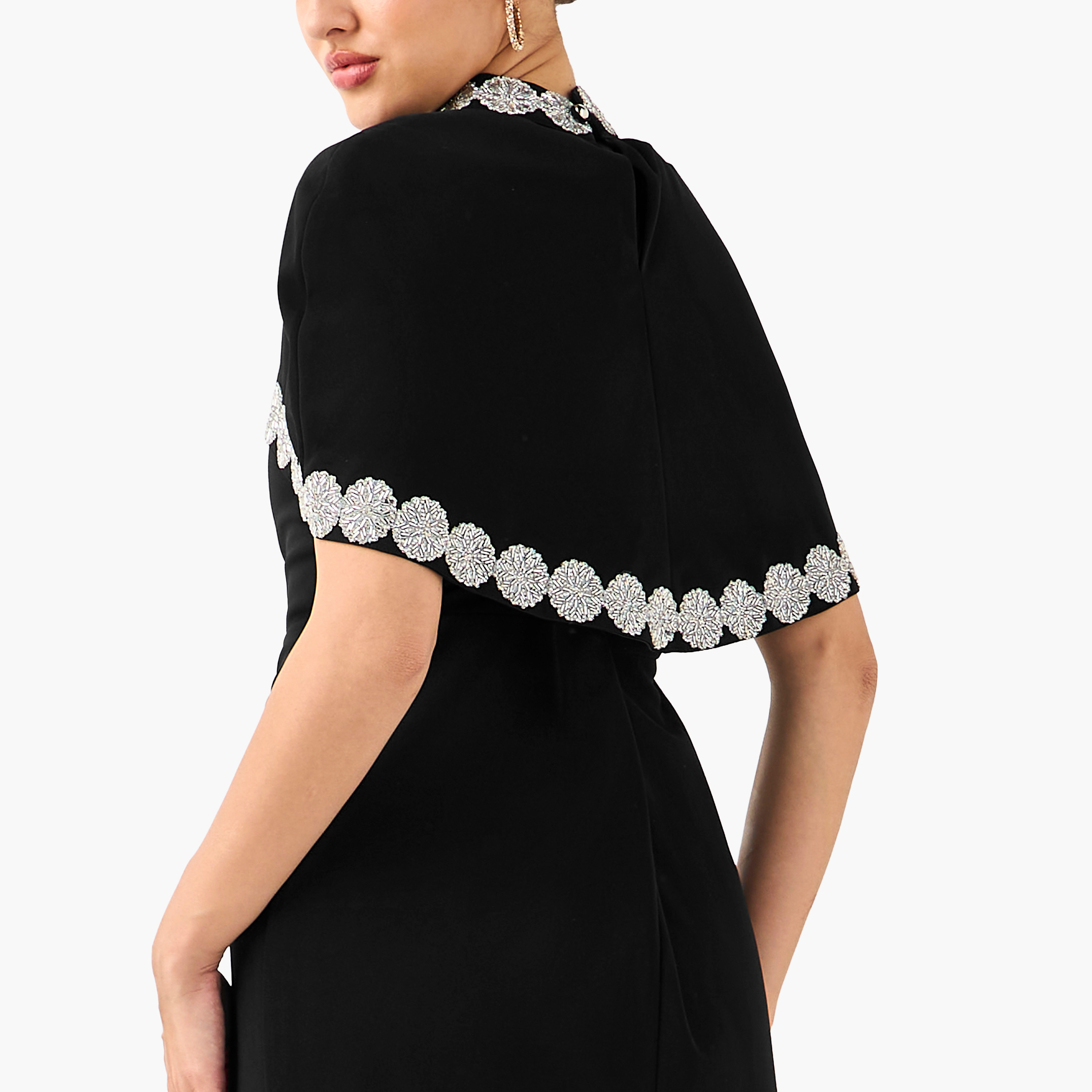فستان ماكسي بوليستر بوديكون مزين مع رداء من غولدن آبل-women-clothing-dresses-image-8