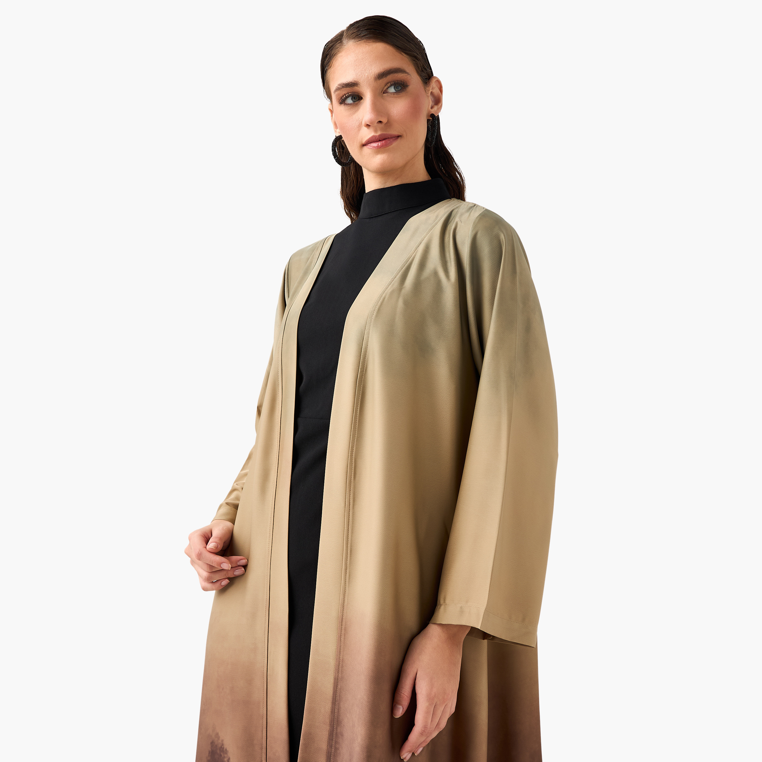 Golden Apple Multicolour Ombre Effect Women's Abaya-women-arabicclothing-abayas-image-5