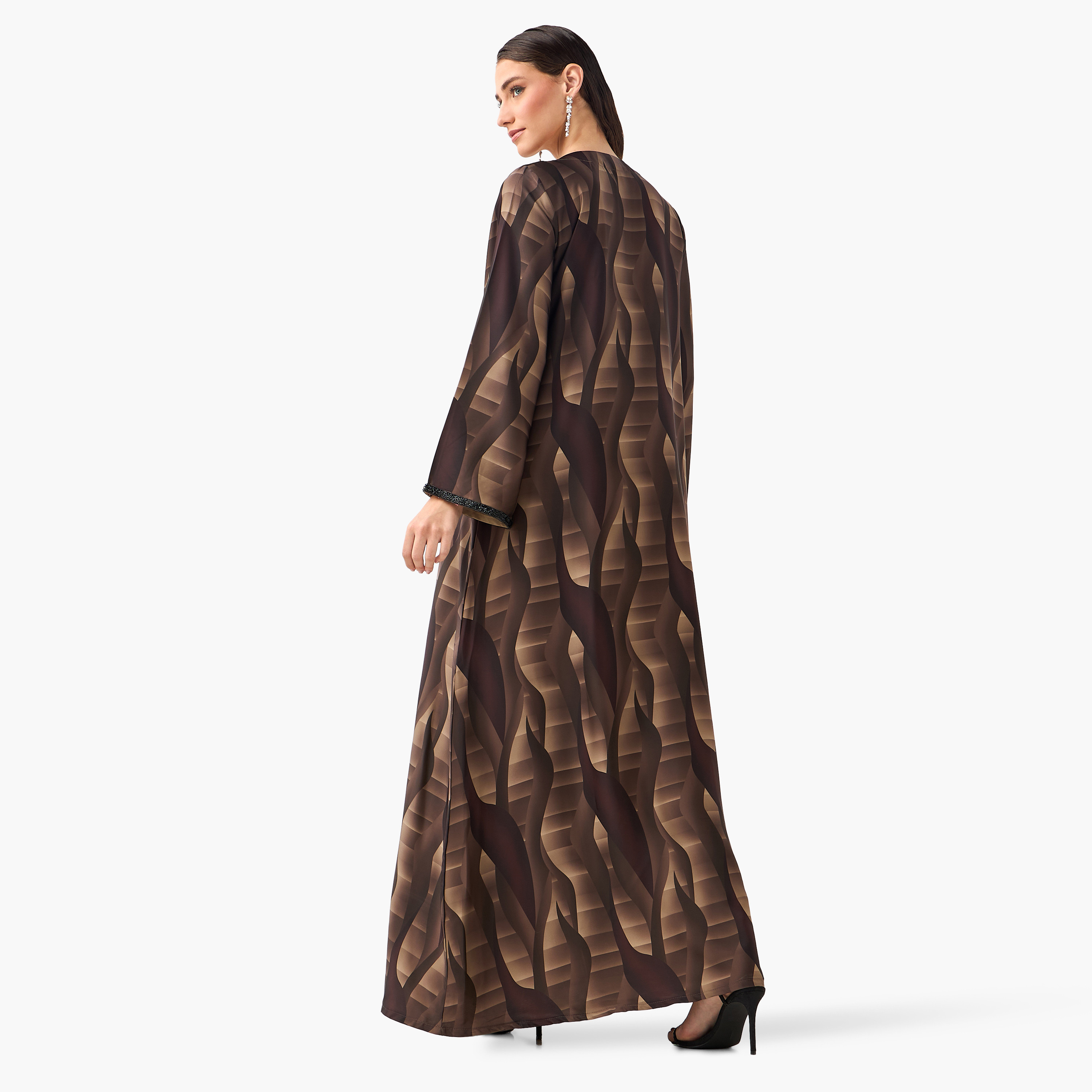 عباية نسائية بطبعة الأمواج من غولدن أبل-women-arabicclothing-abayas-image-9