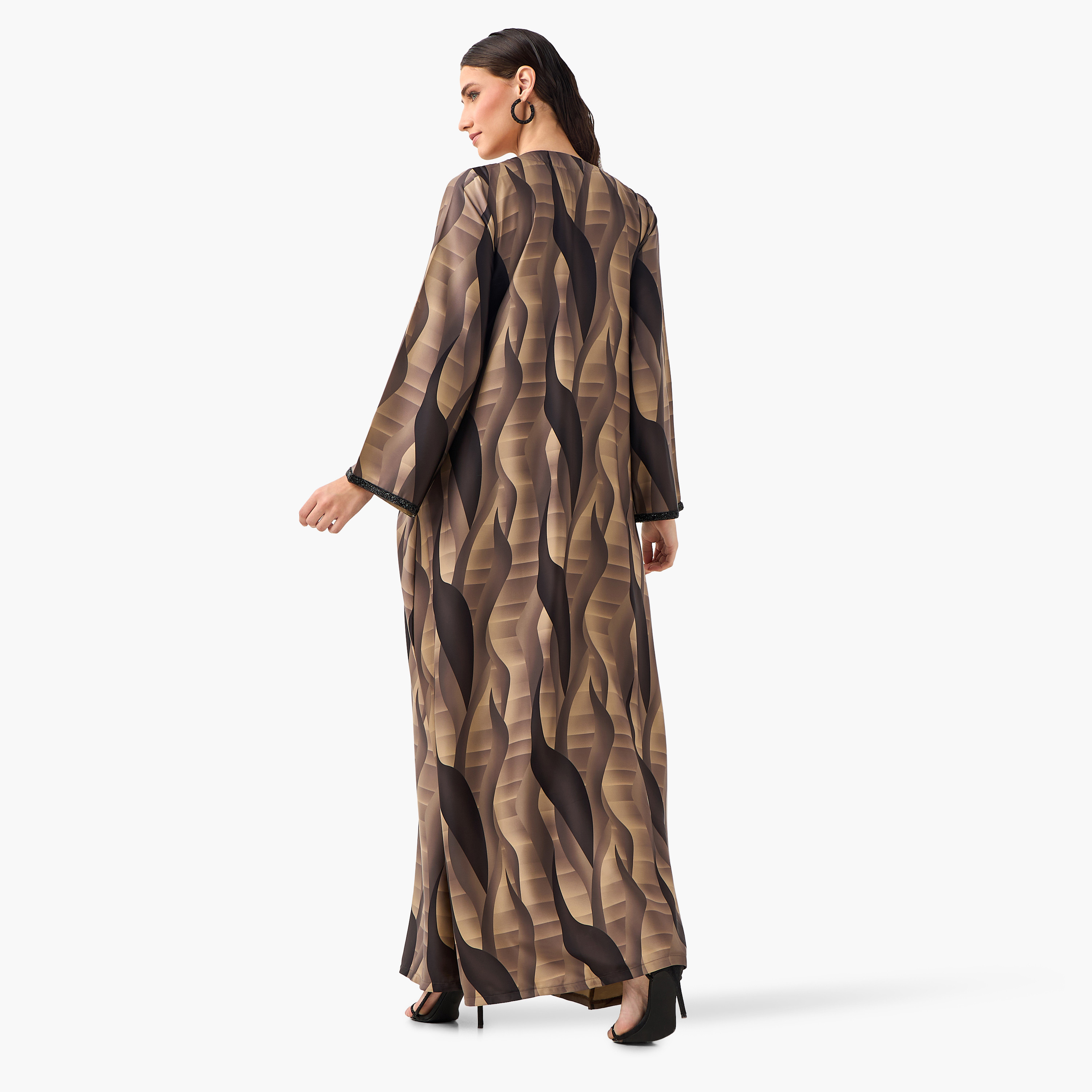 عباية نسائية بطبعة الأمواج من غولدن أبل-women-arabicclothing-abayas-image-14