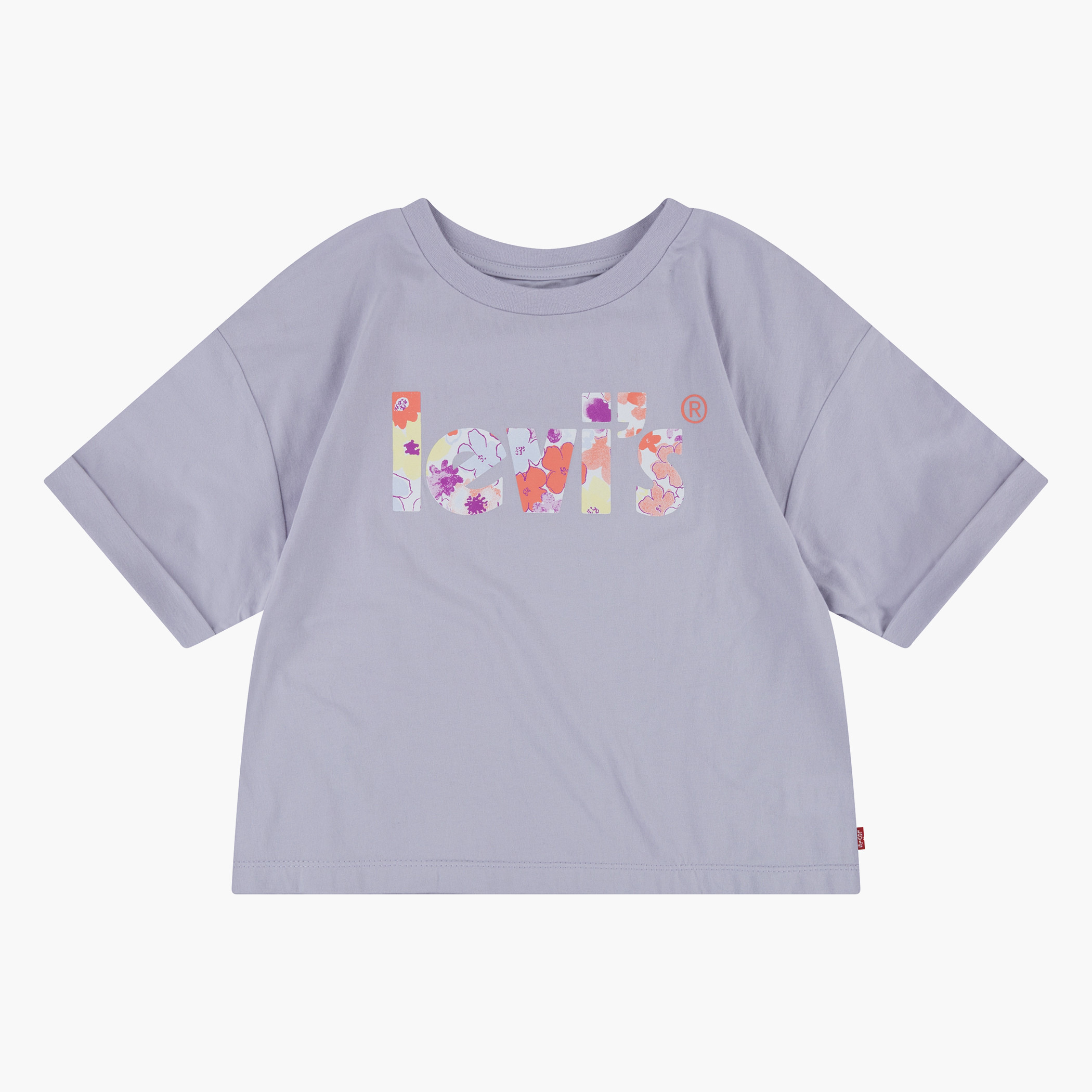 قميص ليوس لكبار السن بلون أرجواني برقبة دائرية وأكمام قصيرة-girls-clothing-blousesandshirts-image-1