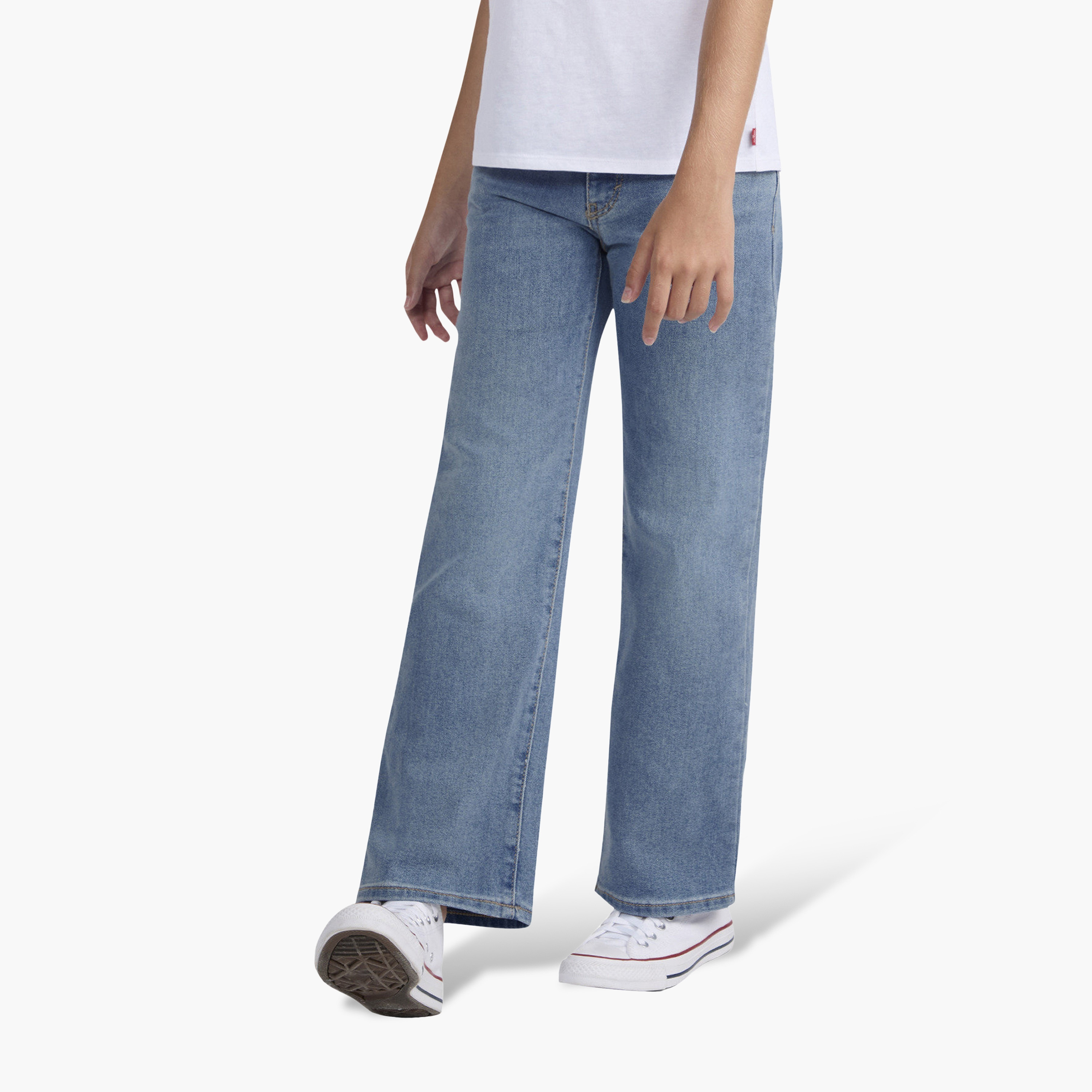 Levi's LVG Wide Leg Jeans-girls-clothing-bottoms-jeansandjeggings-image-1