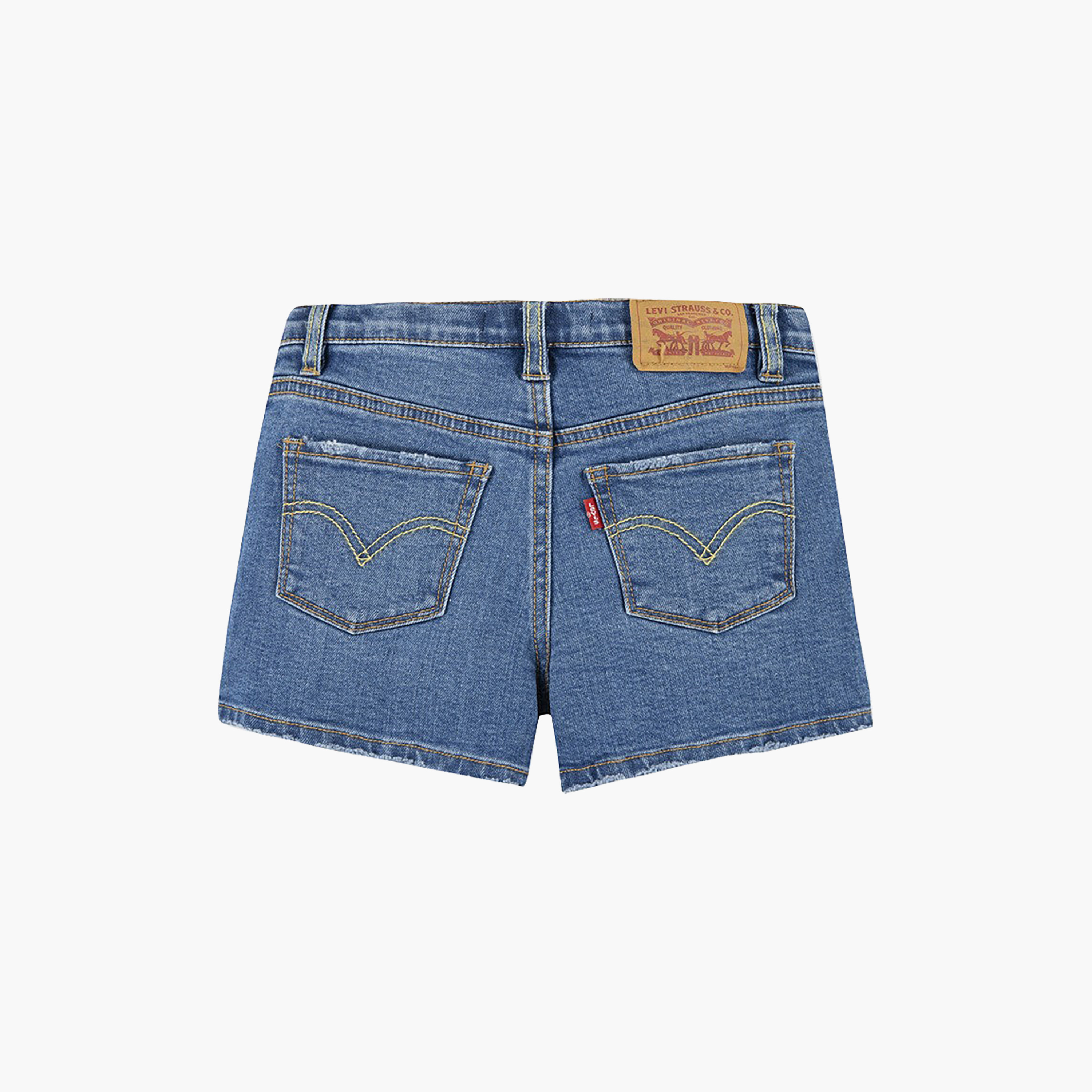 شورت جينز أزرار سادة من ليفايز-girls-clothing-bottoms-shorts-image-2