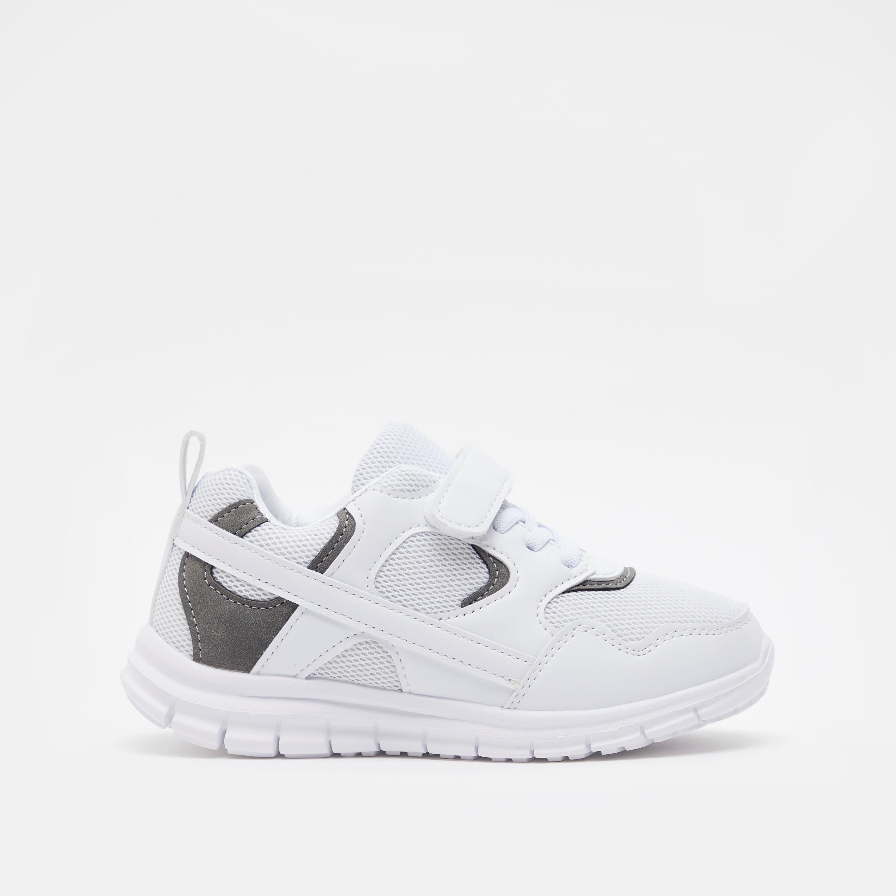 Textured Sneakers with Hook and Loop Closure-girls-shoes-sneakers-image-1