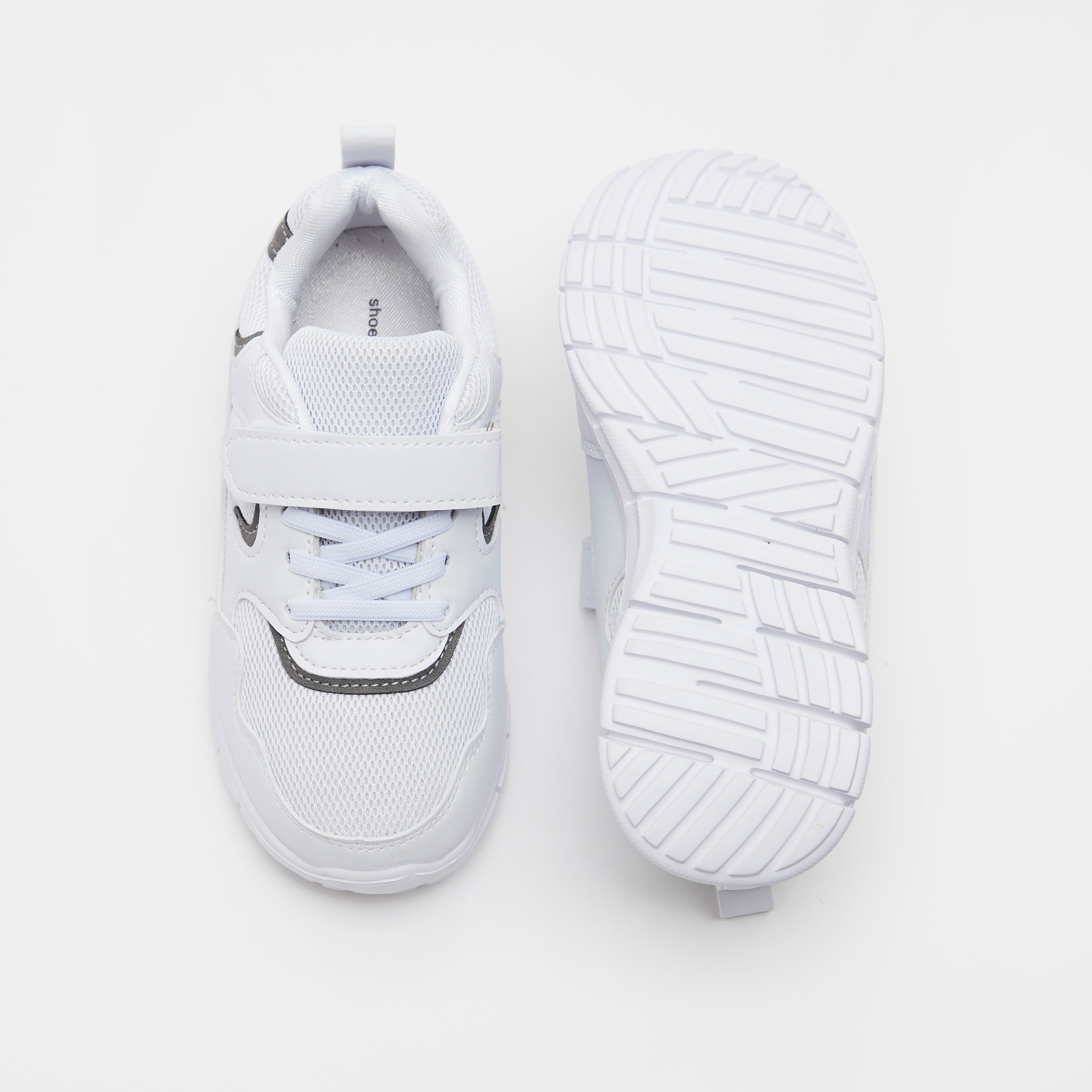 Textured Sneakers with Hook and Loop Closure-girls-shoes-sneakers-image-5