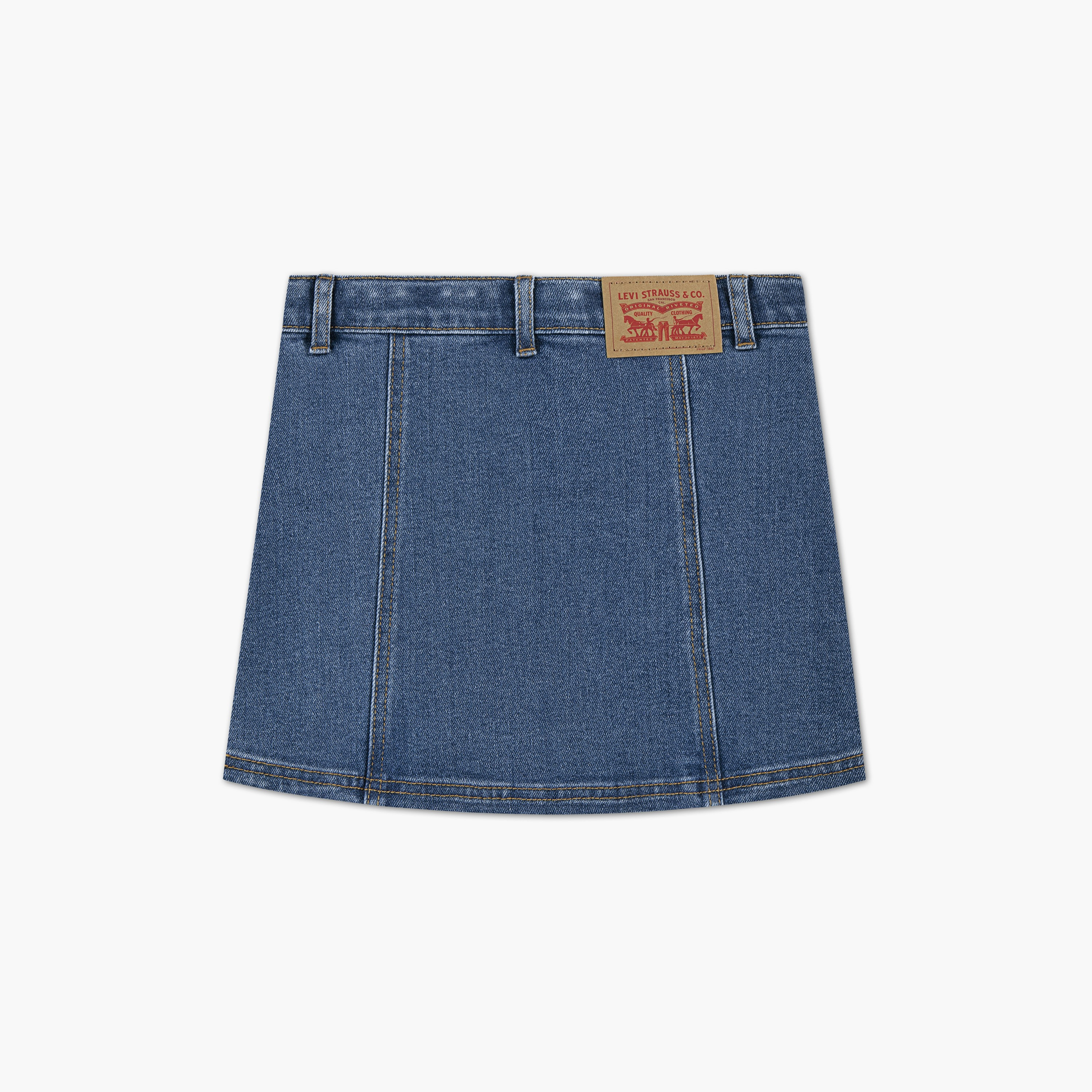 Levi’s Button Front Solid Skirt-girls-clothing-bottoms-skirts-image-2