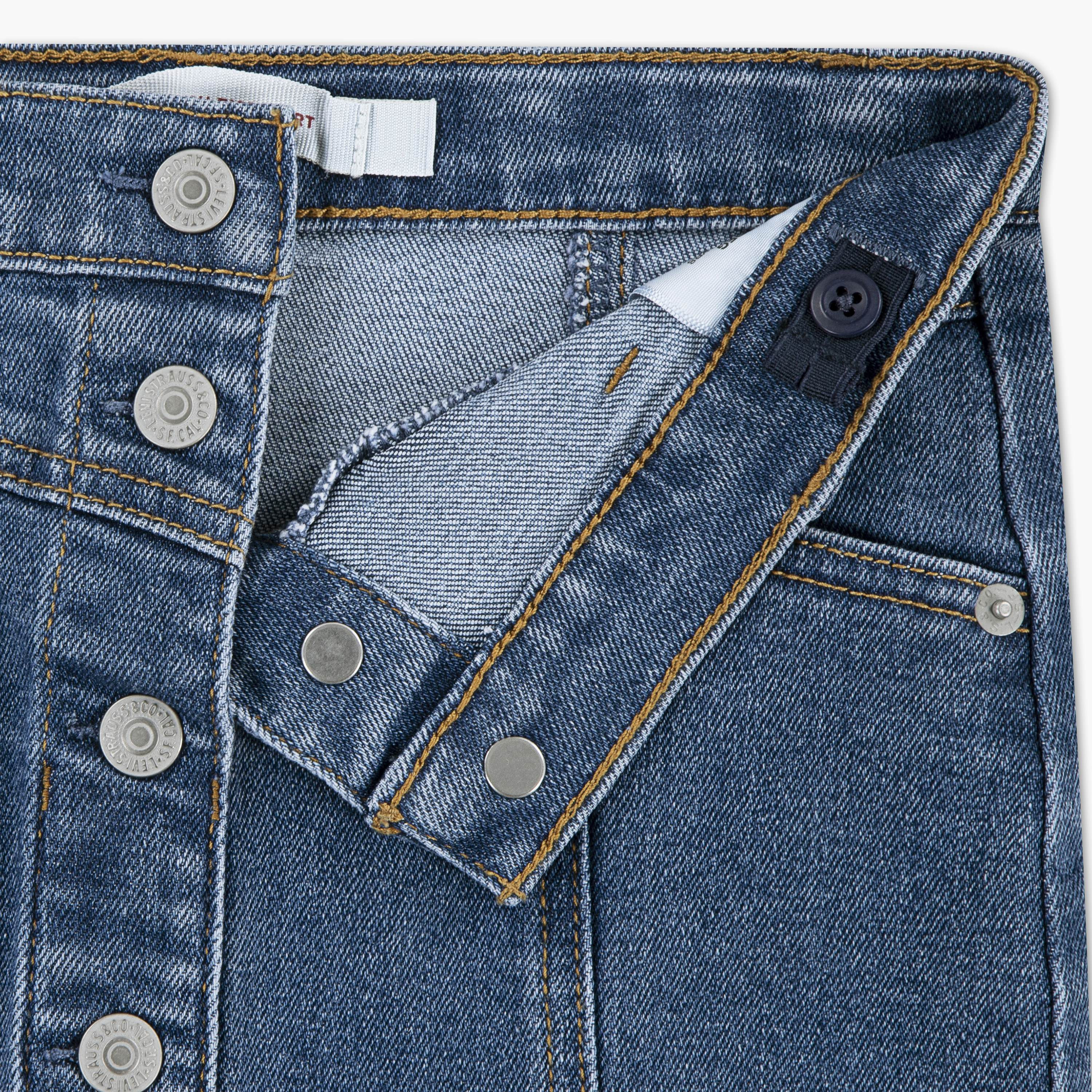 Levi’s Button Front Solid Skirt-girls-clothing-bottoms-skirts-image-4