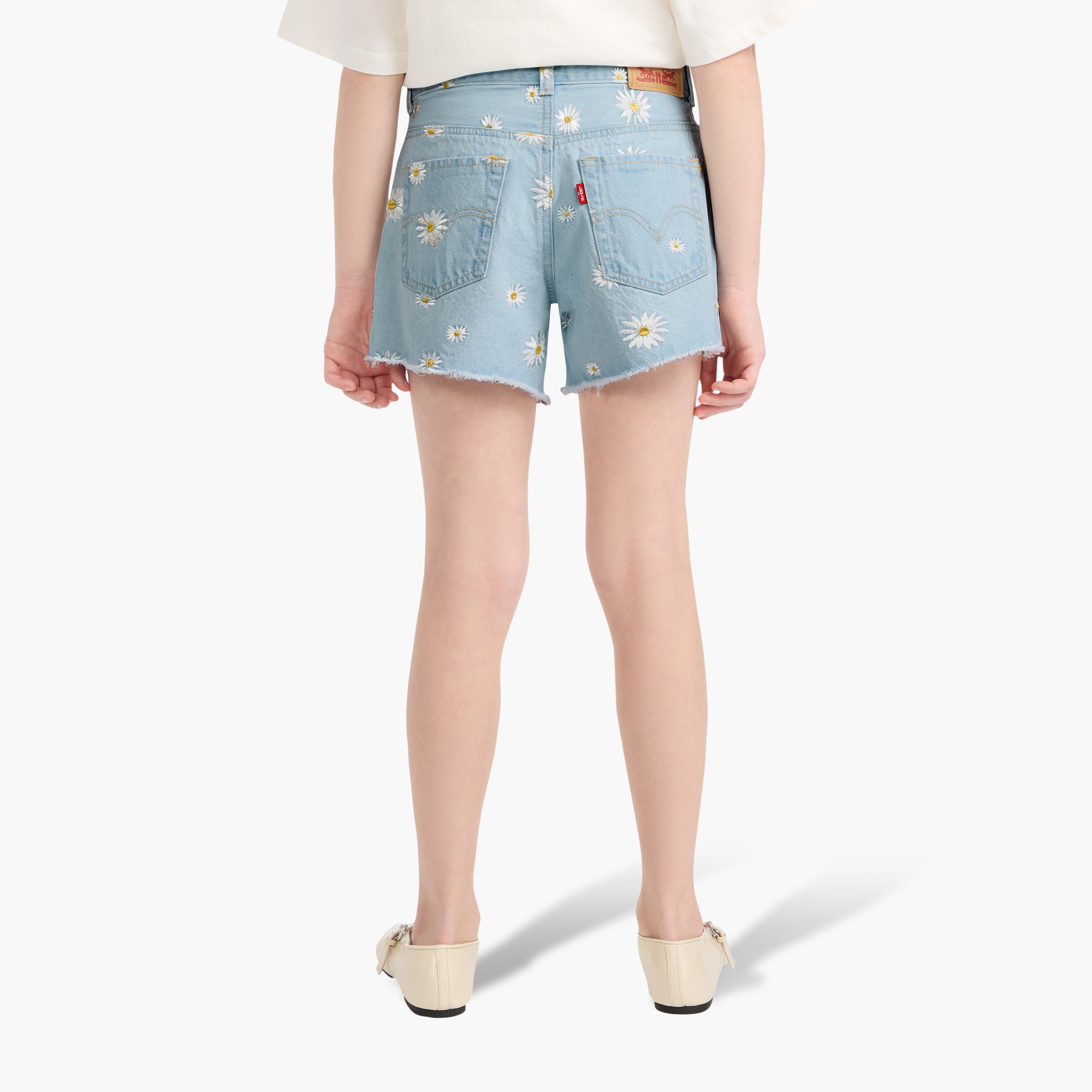 Levi's LVG Daisy Denim A-Line Short-girls-clothing-bottoms-shorts-image-4
