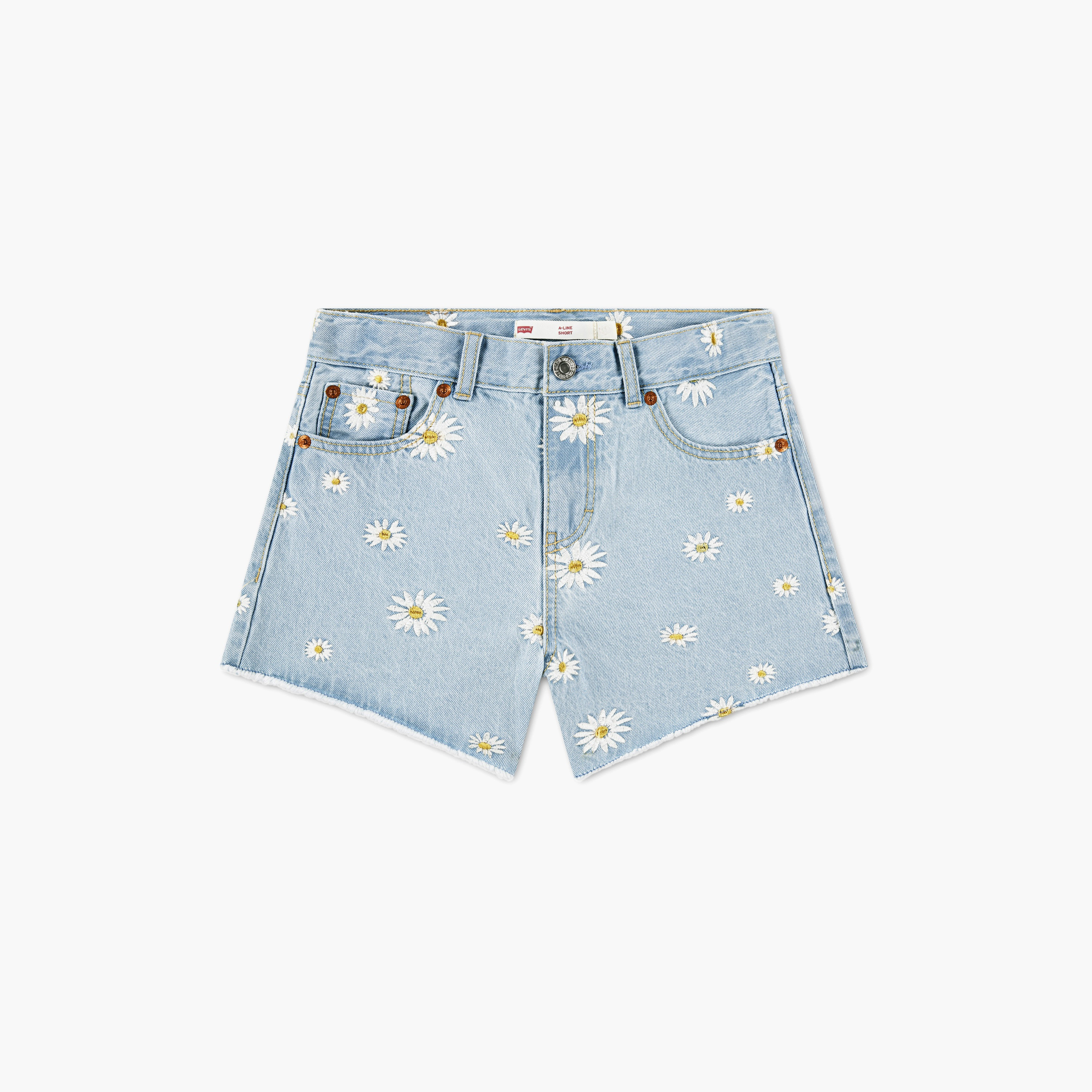 Levi's LVG Daisy Denim A-Line Short-girls-clothing-bottoms-shorts-image-5