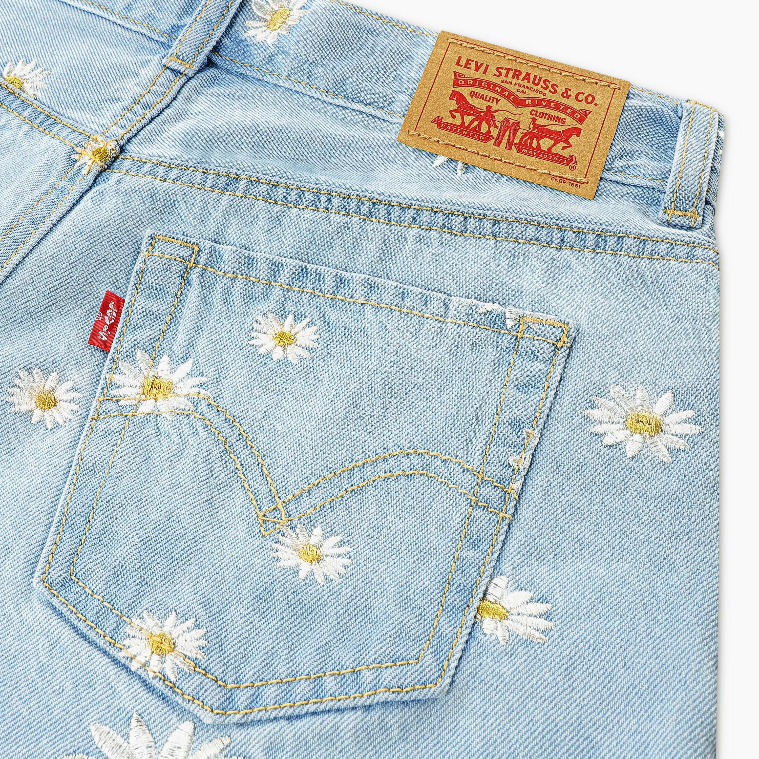 Levi's LVG Daisy Denim A-Line Short-girls-clothing-bottoms-shorts-image-8