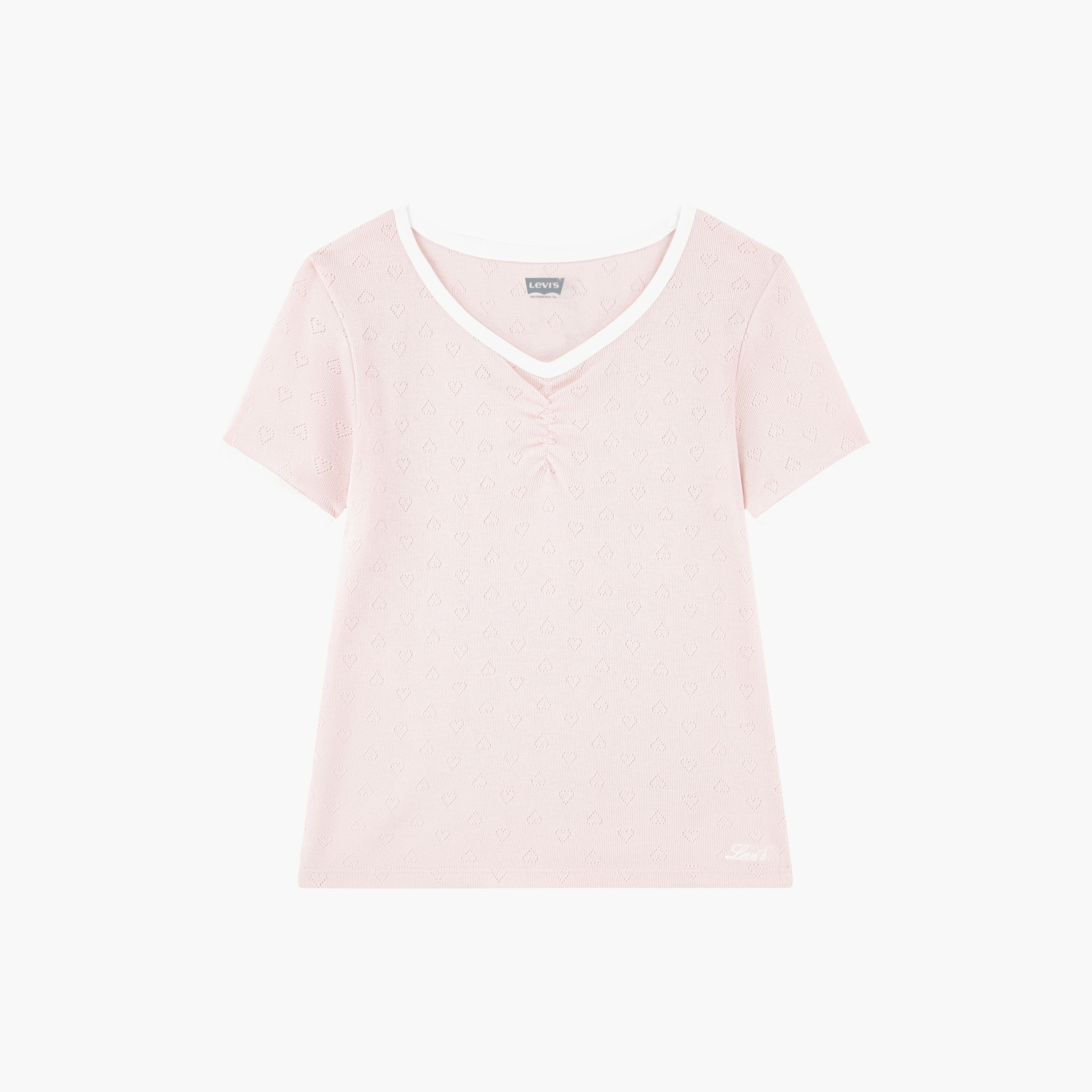 Levi's LVG Rosette Pointelle Top-girls-clothing-tshirts-image-1