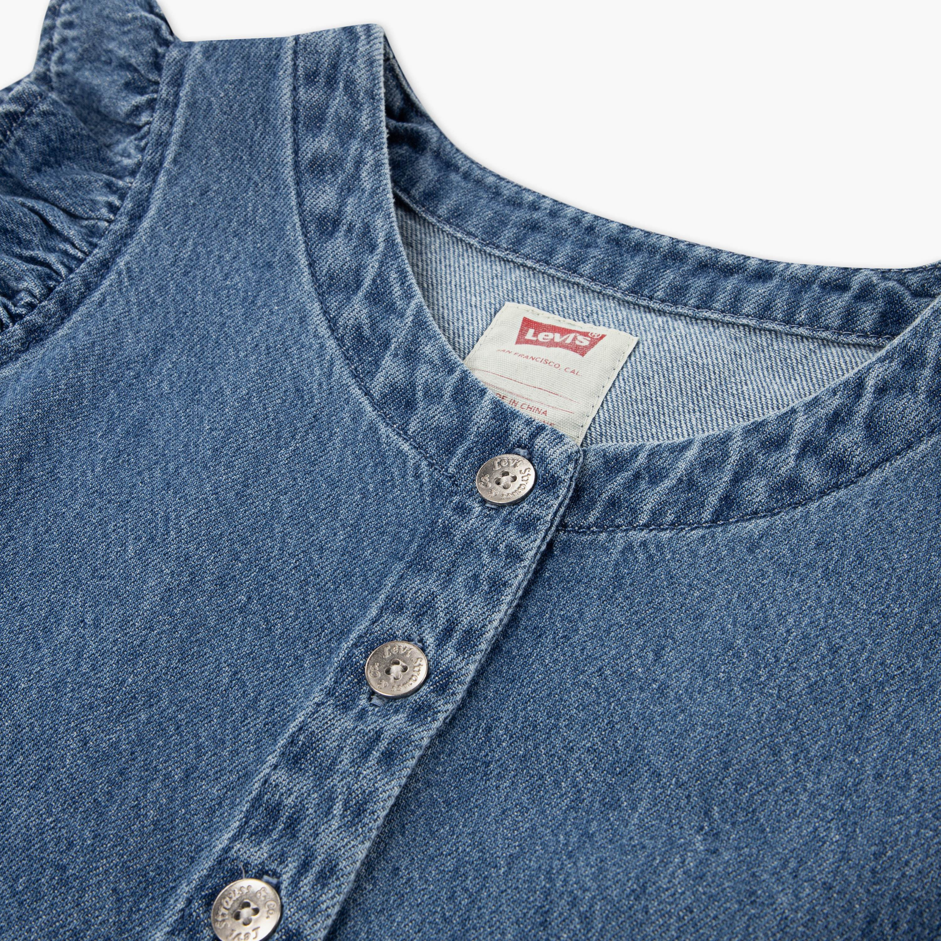 Levi's LVG Flutter Sleeve Button Up Dress-girls-clothing-dressesandjumpsuits-image-3