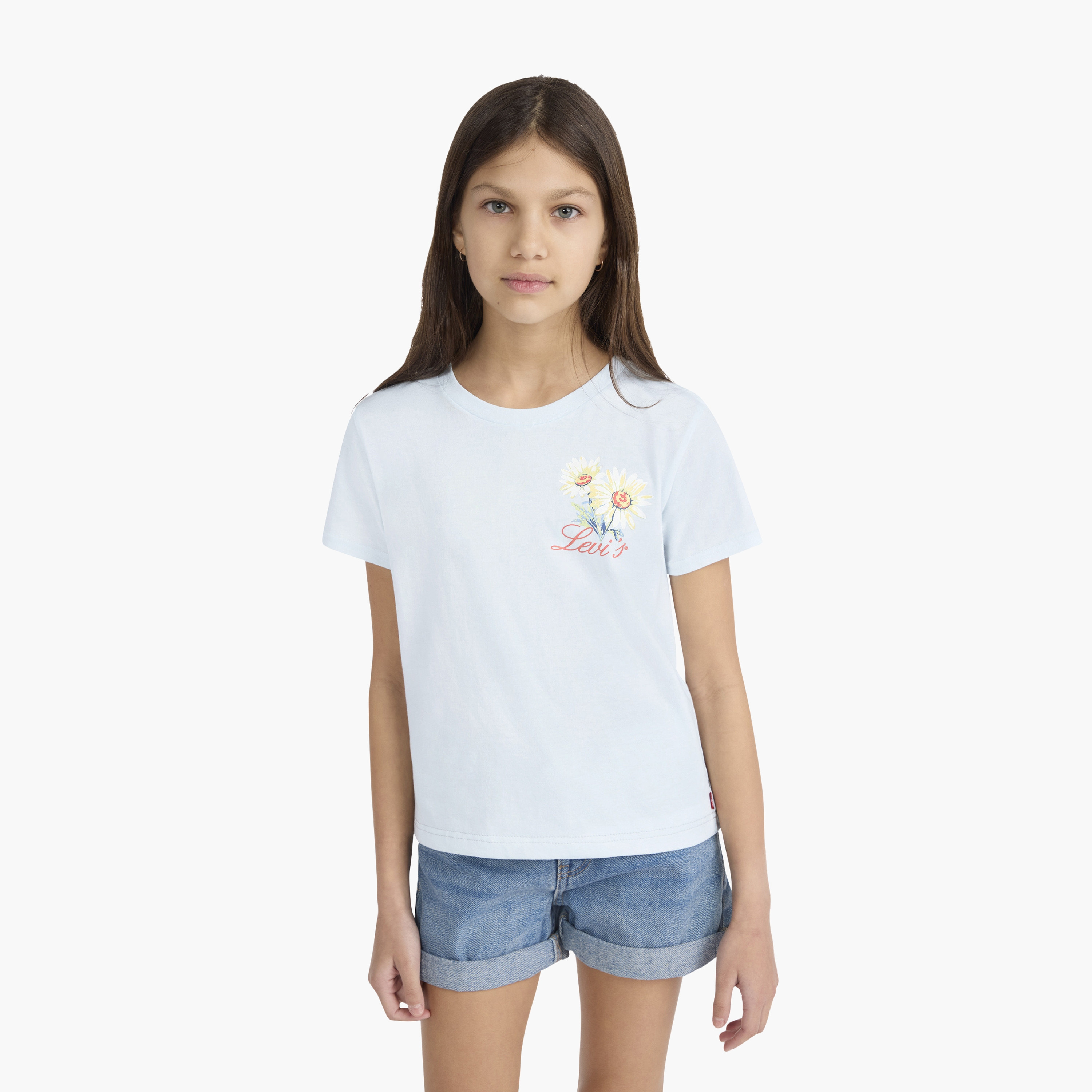 Levi's LVG Floral Stamp T-Shirt-girls-clothing-tshirts-image-1