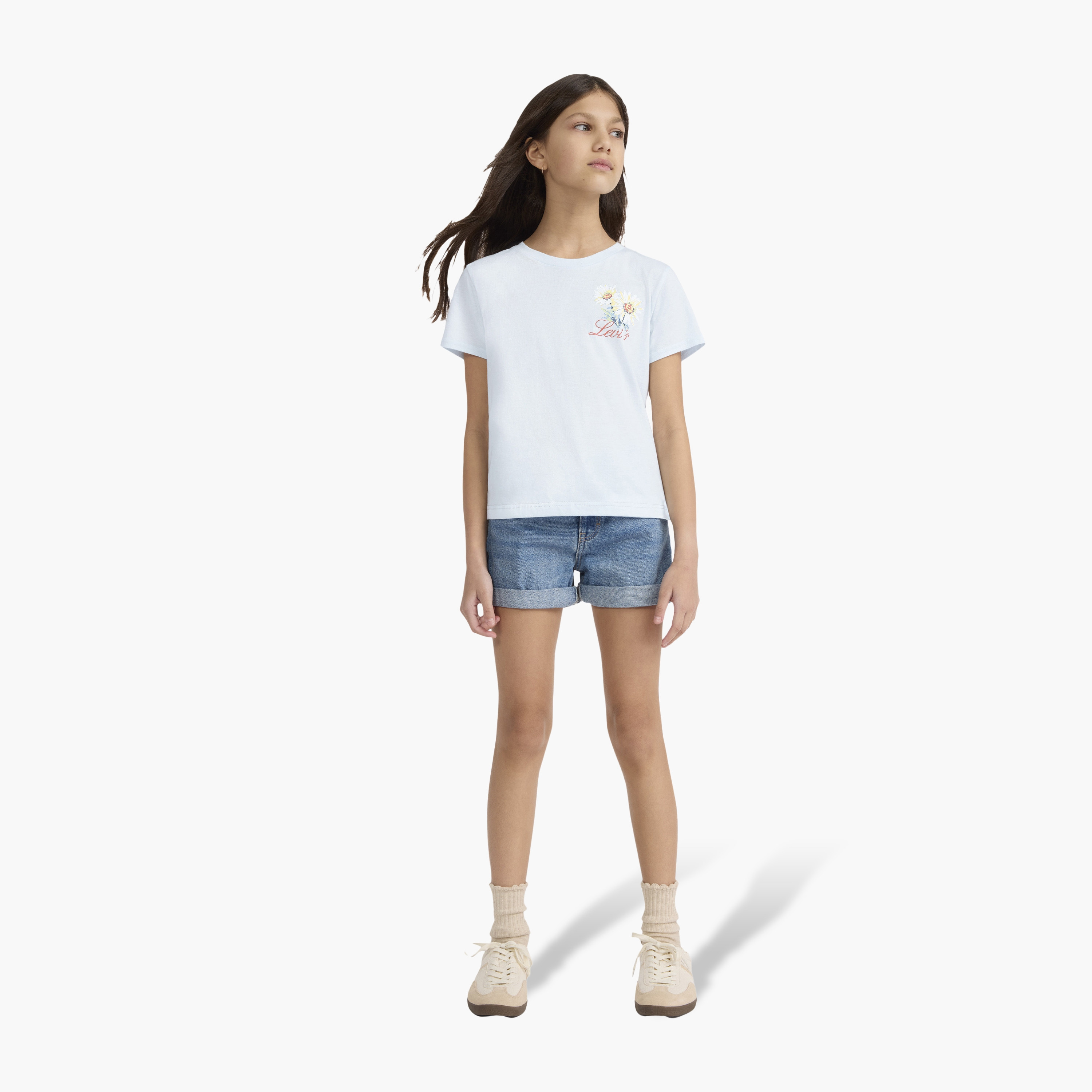 Levi's LVG Floral Stamp T-Shirt-girls-clothing-tshirts-image-2