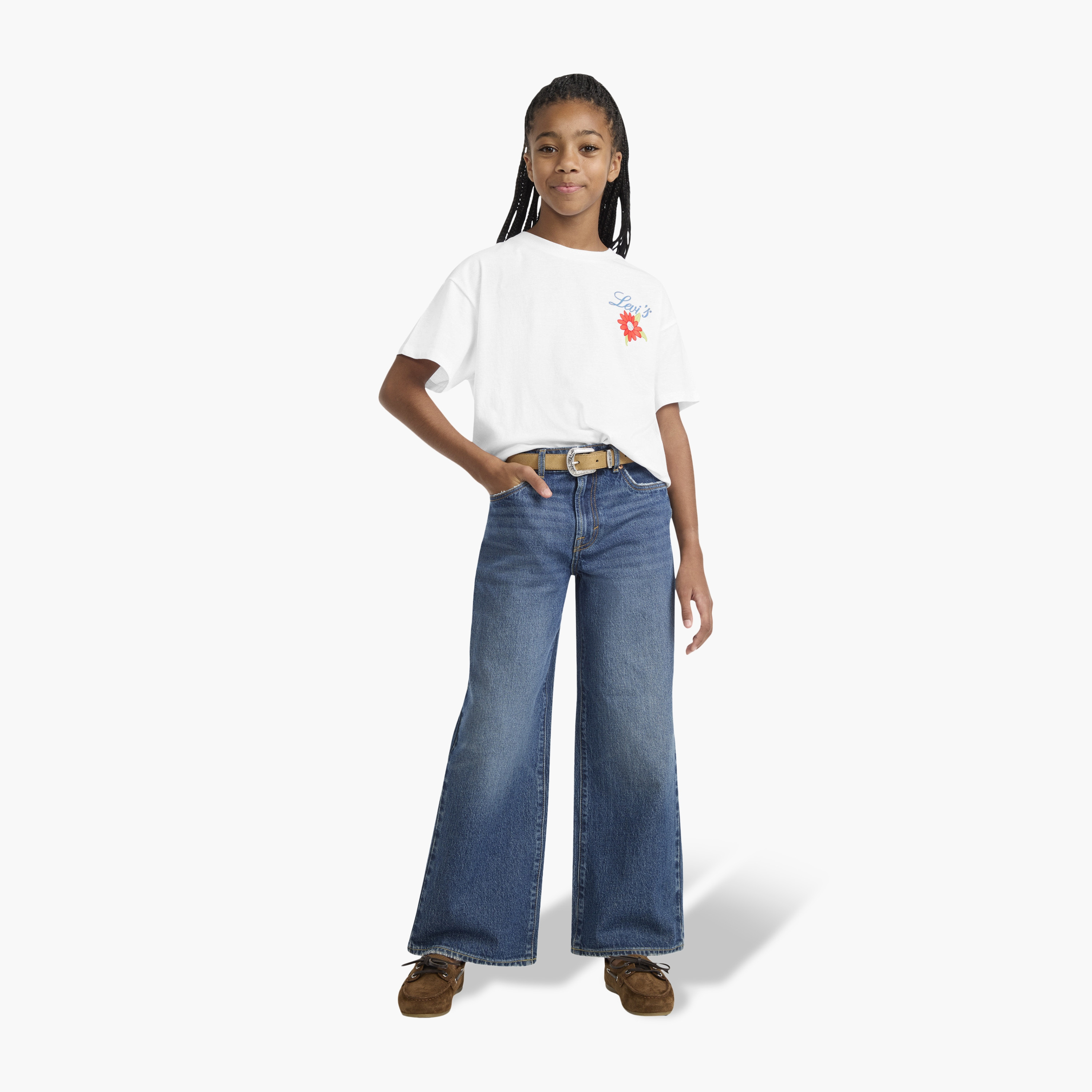 Levi's LVG Floral Oversized Printed T-Shirt-girls-clothing-tshirts-image-4