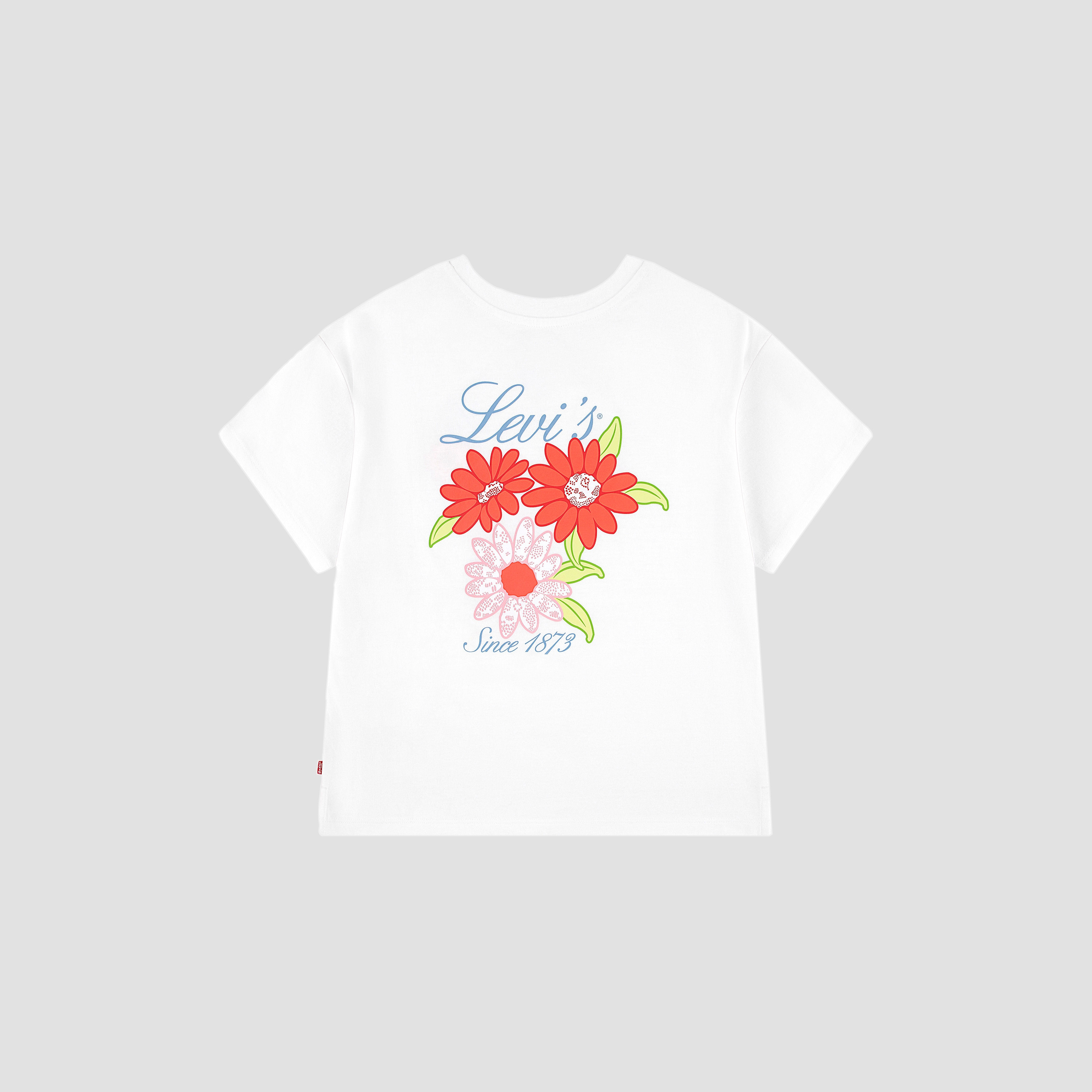 تي شيرت بقصة "أوفرسايزد" بطبعة زهور للبنات من ليفايس-girls-clothing-tshirts-image-5