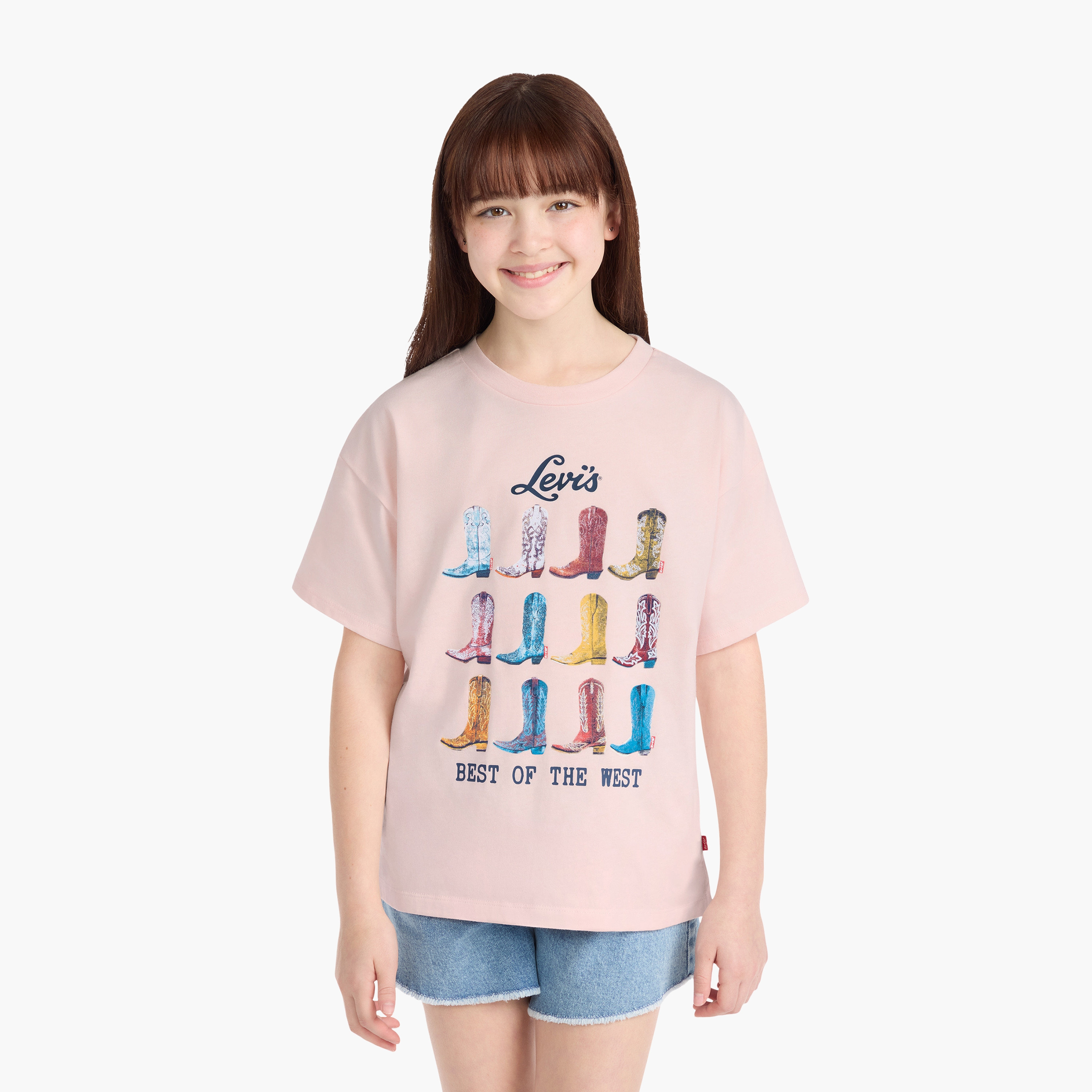 Levi's LVG Boots Oversized Printed T-Shirt-girls-clothing-tshirts-image-1
