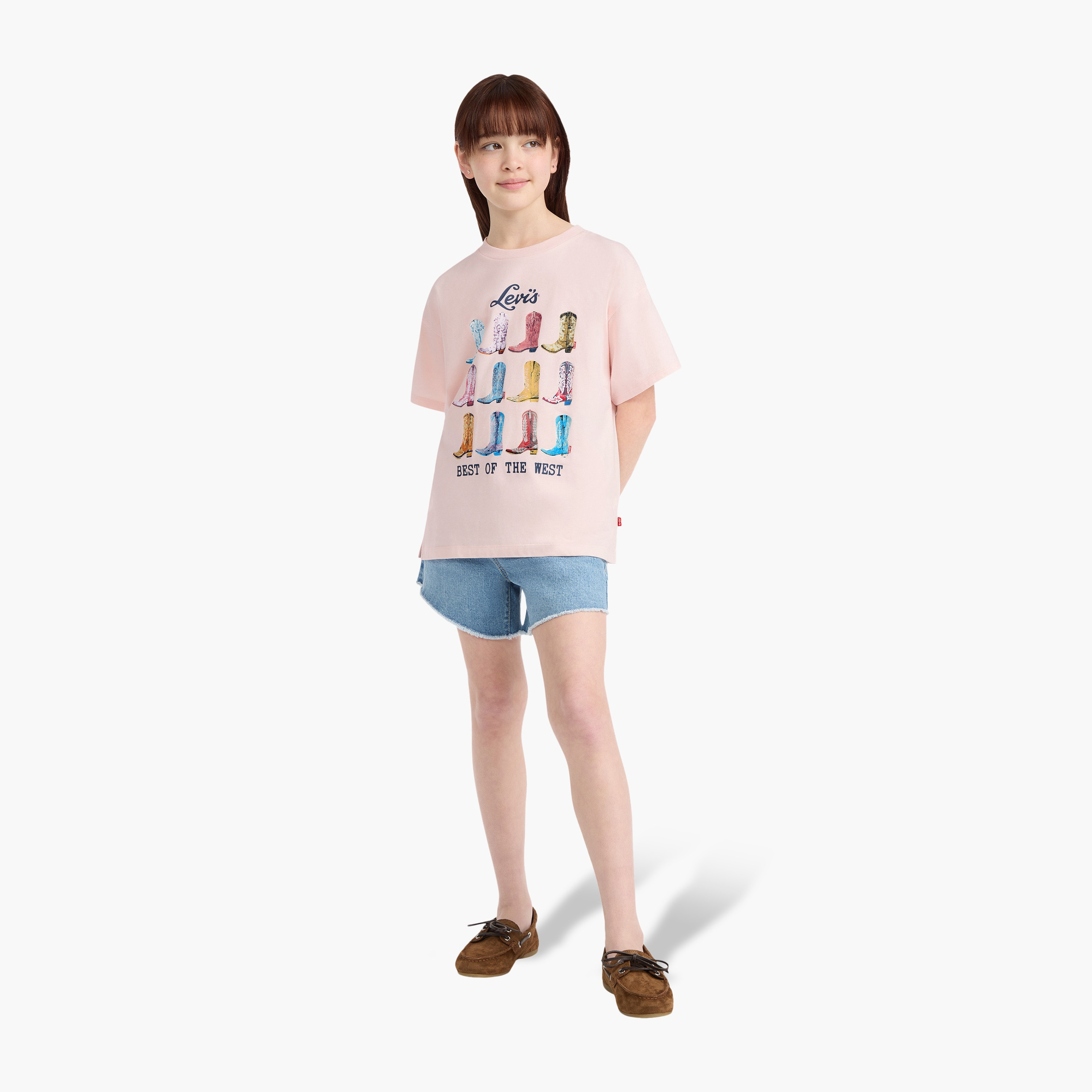 Levi's LVG Boots Oversized Printed T-Shirt-girls-clothing-tshirts-image-2