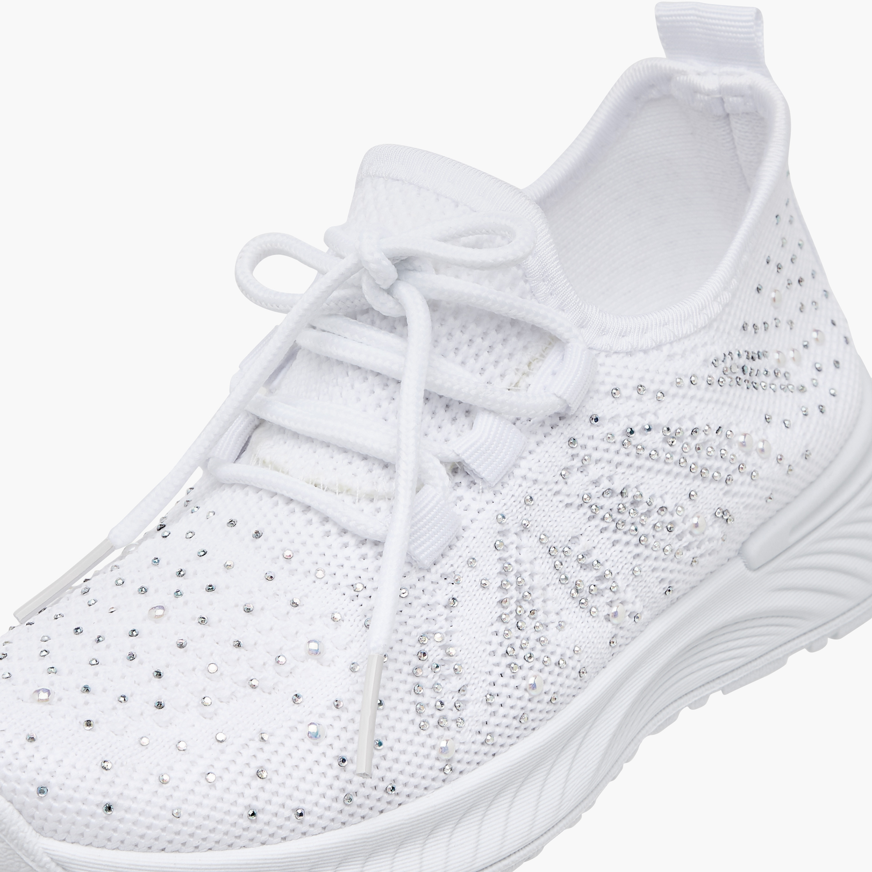 Flora Bella Embellished Slip-On Sneakers with Lace Detail-girls-shoes-sneakers-image-4