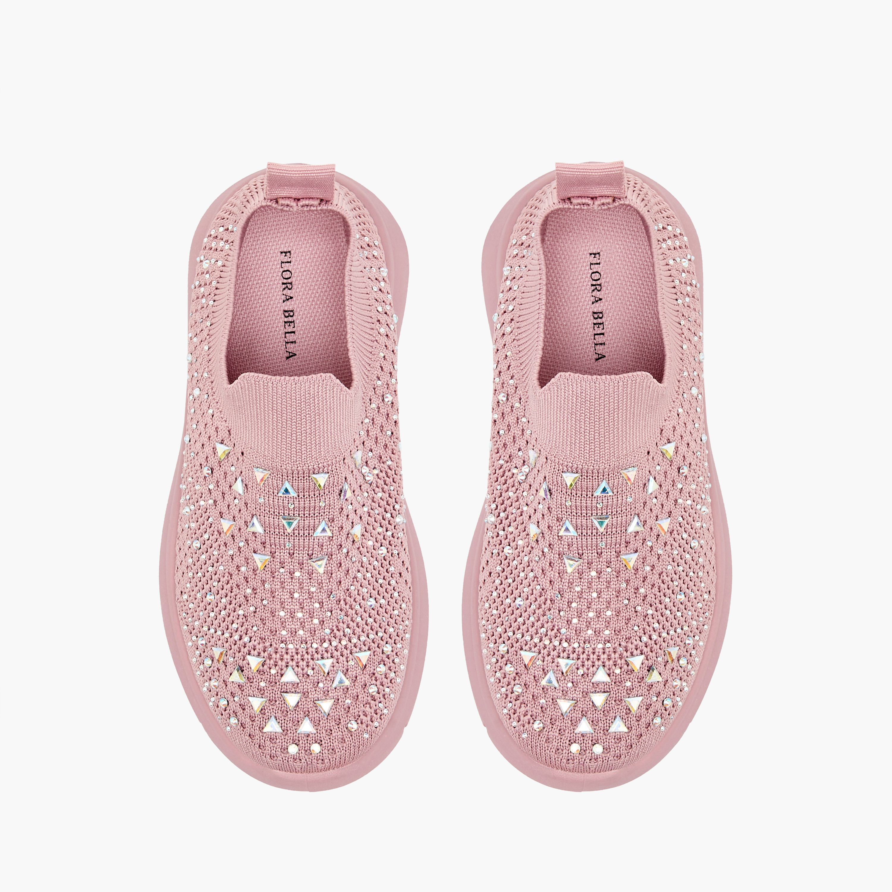 Flora Bella Embellished Slip-On Sneakers with Pull Tabs-girls-shoes-sneakers-image-6