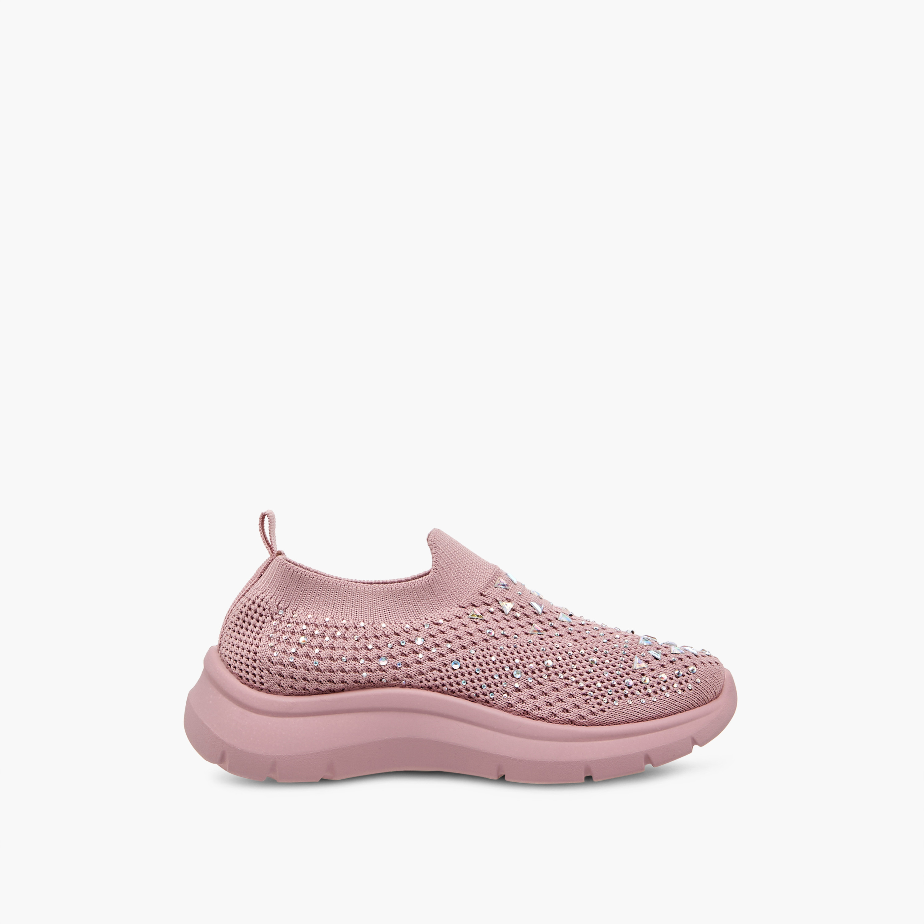 Flora Bella Embellished Slip-On Sneakers with Pull Tabs-girls-shoes-sneakers-image-3