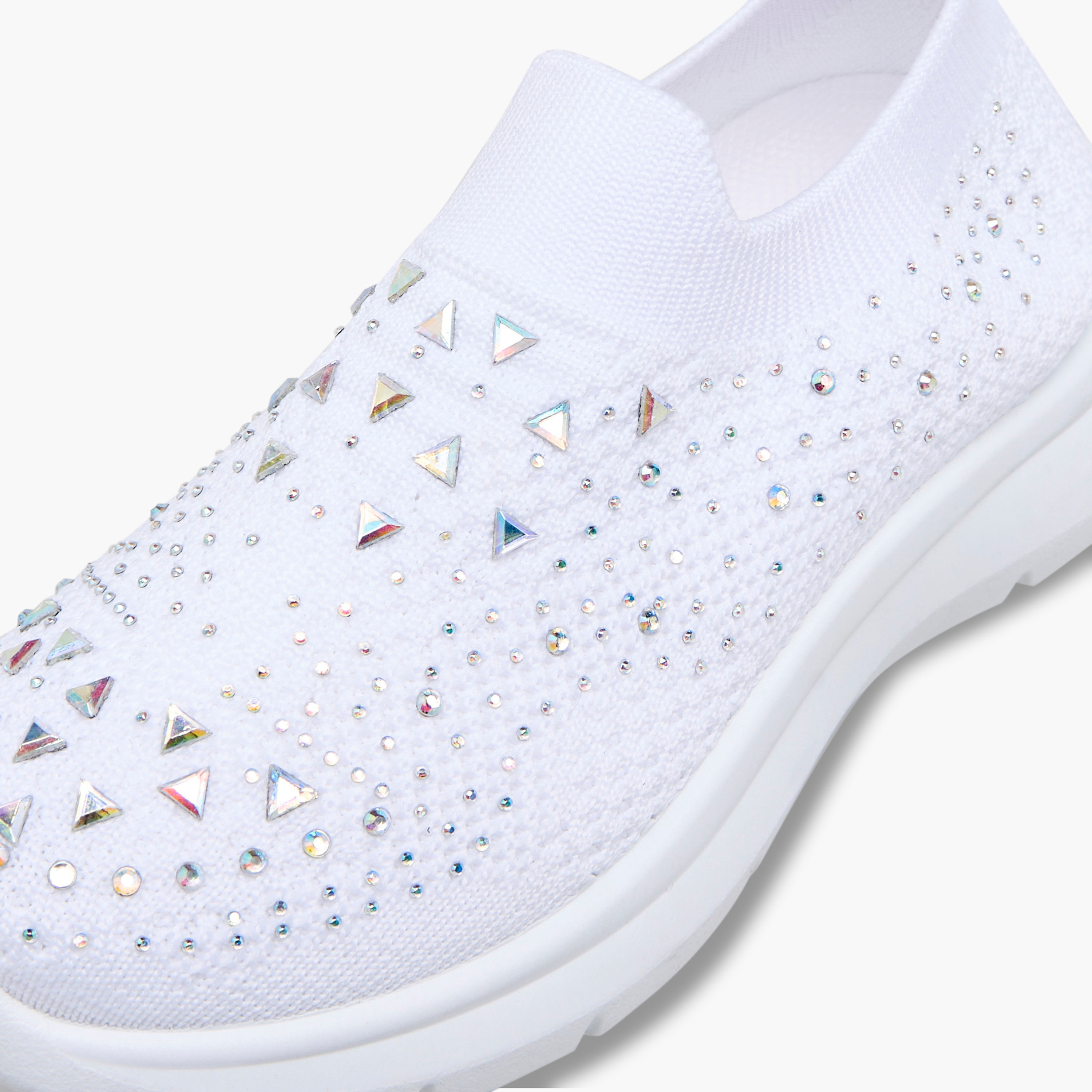 Flora Bella Embellished Slip-On Sneakers with Pull Tabs-girls-shoes-sneakers-image-5