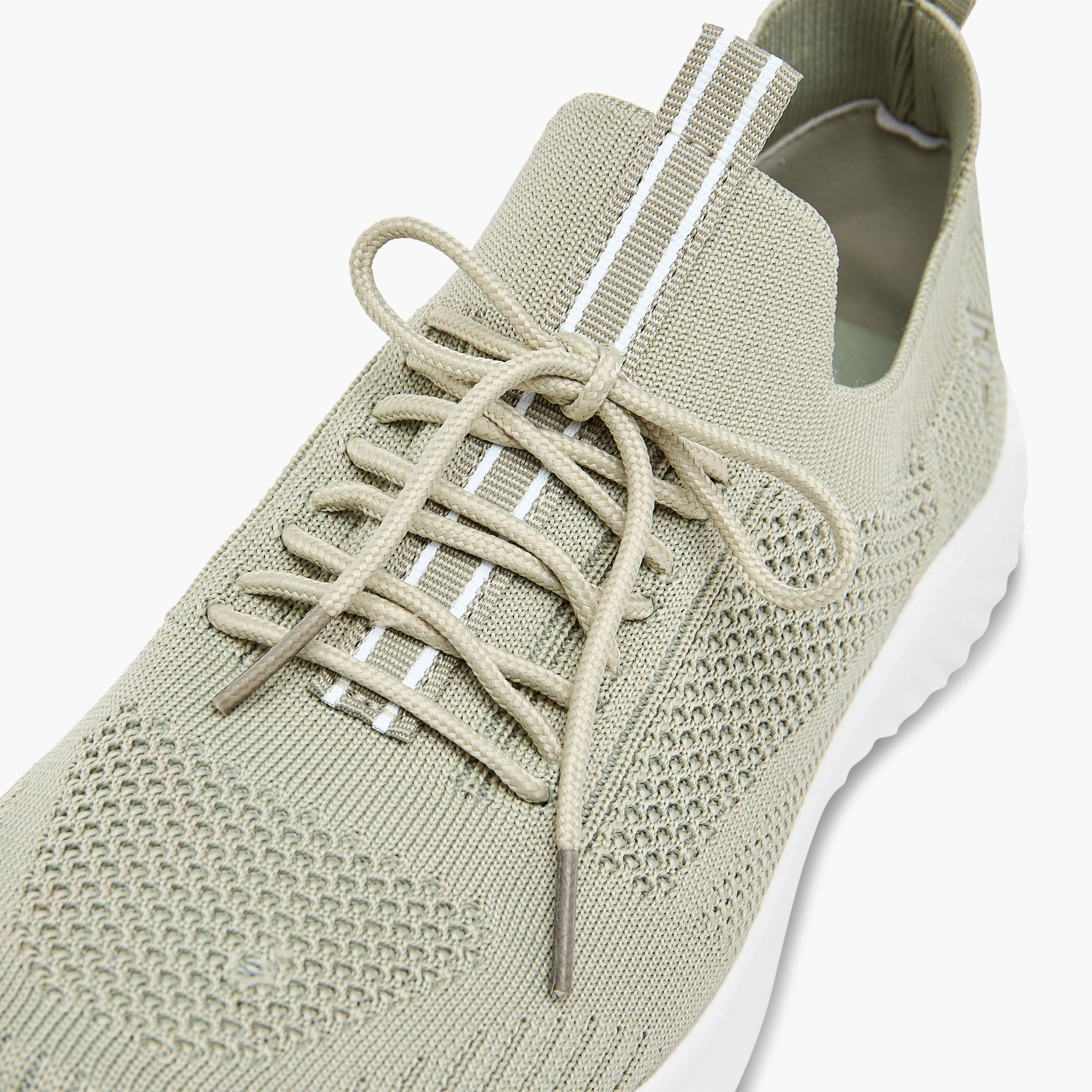 Oaklan by Shoexpress Textured Lace-Up Sports Shoes with Pull Tabs-sports-women-shoes-image-4