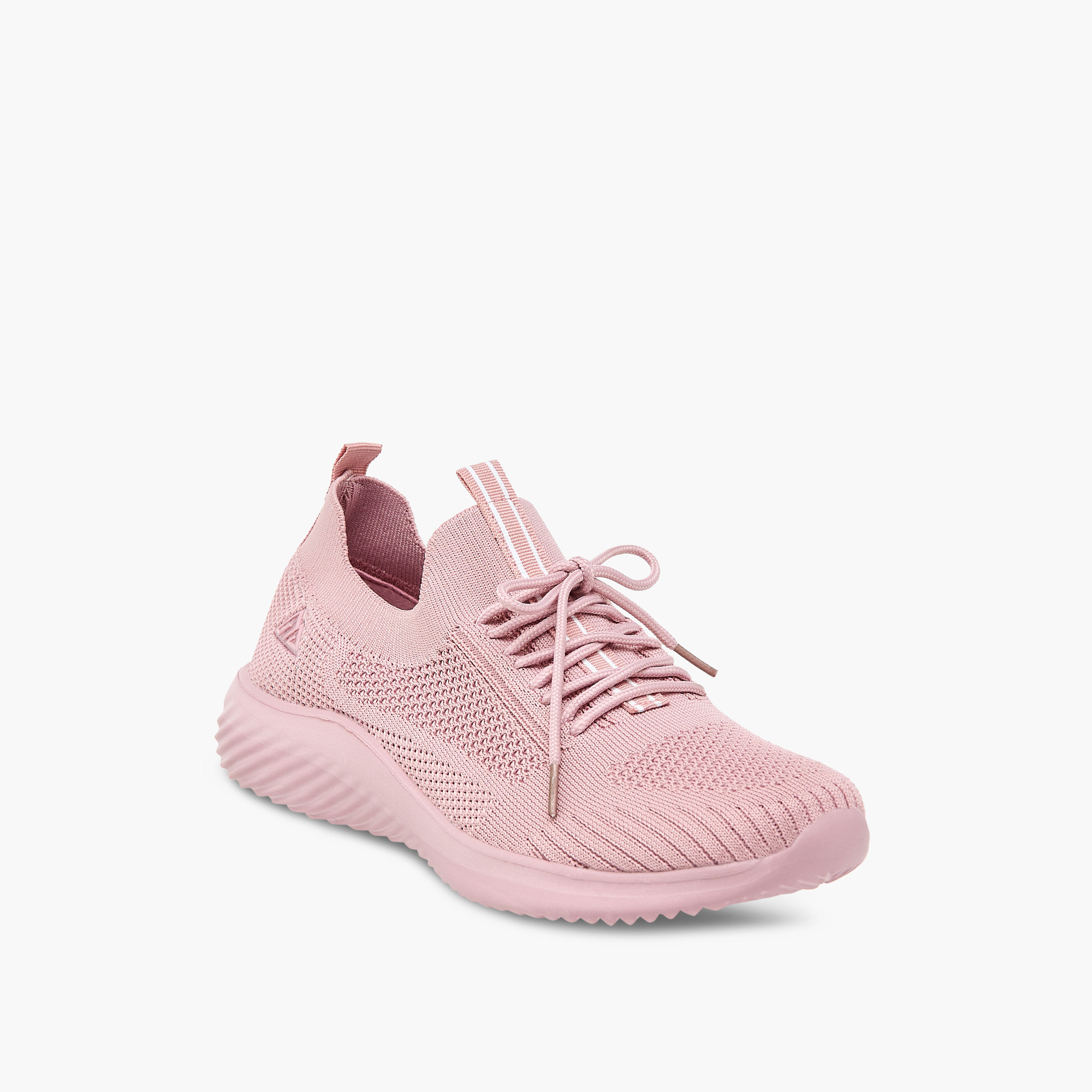 Oaklan by Shoexpress Textured Lace-Up Sports Shoes with Pull Tabs-women-shoes-sneakers-image-3