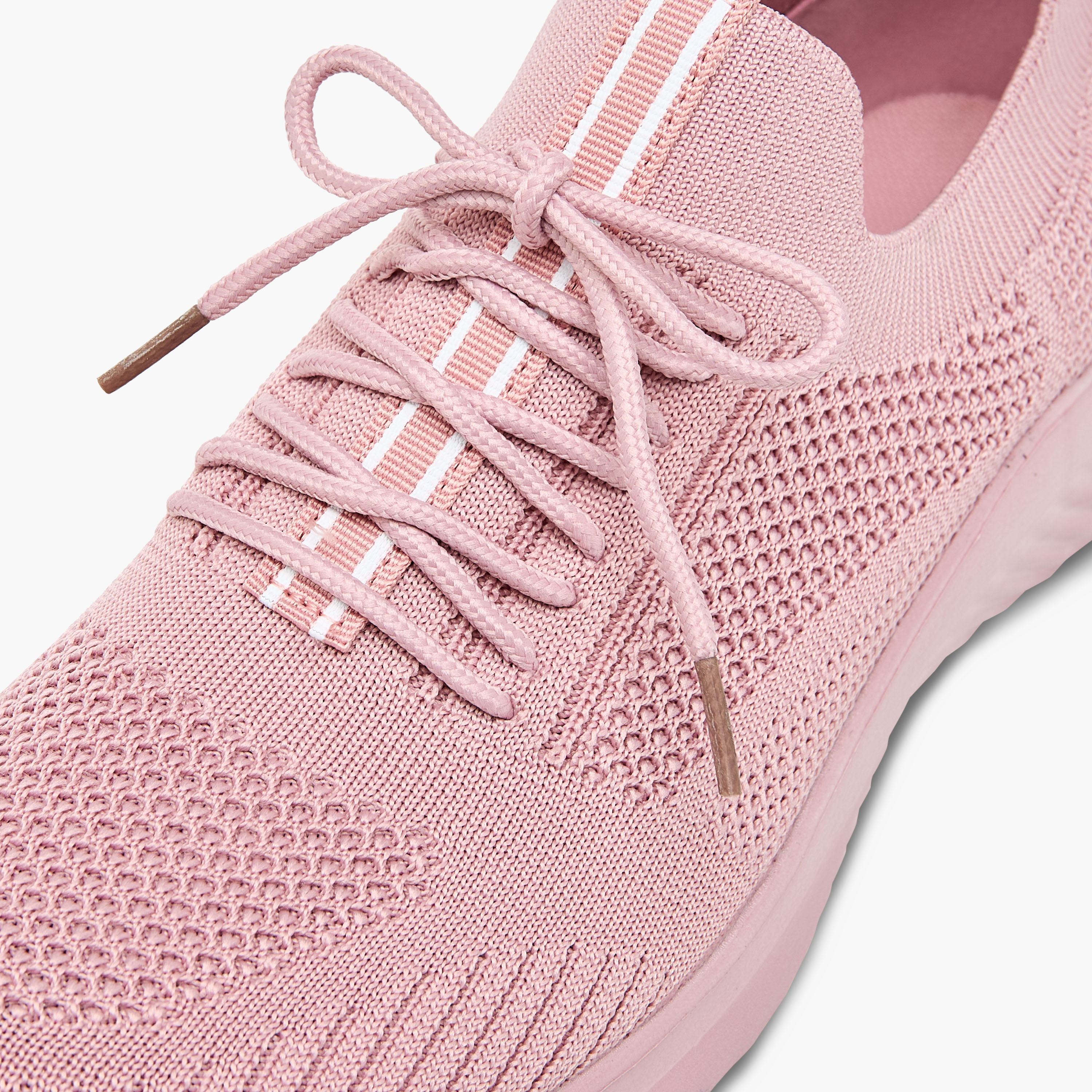 Oaklan by Shoexpress Textured Lace-Up Sports Shoes with Pull Tabs-women-shoes-sneakers-image-4