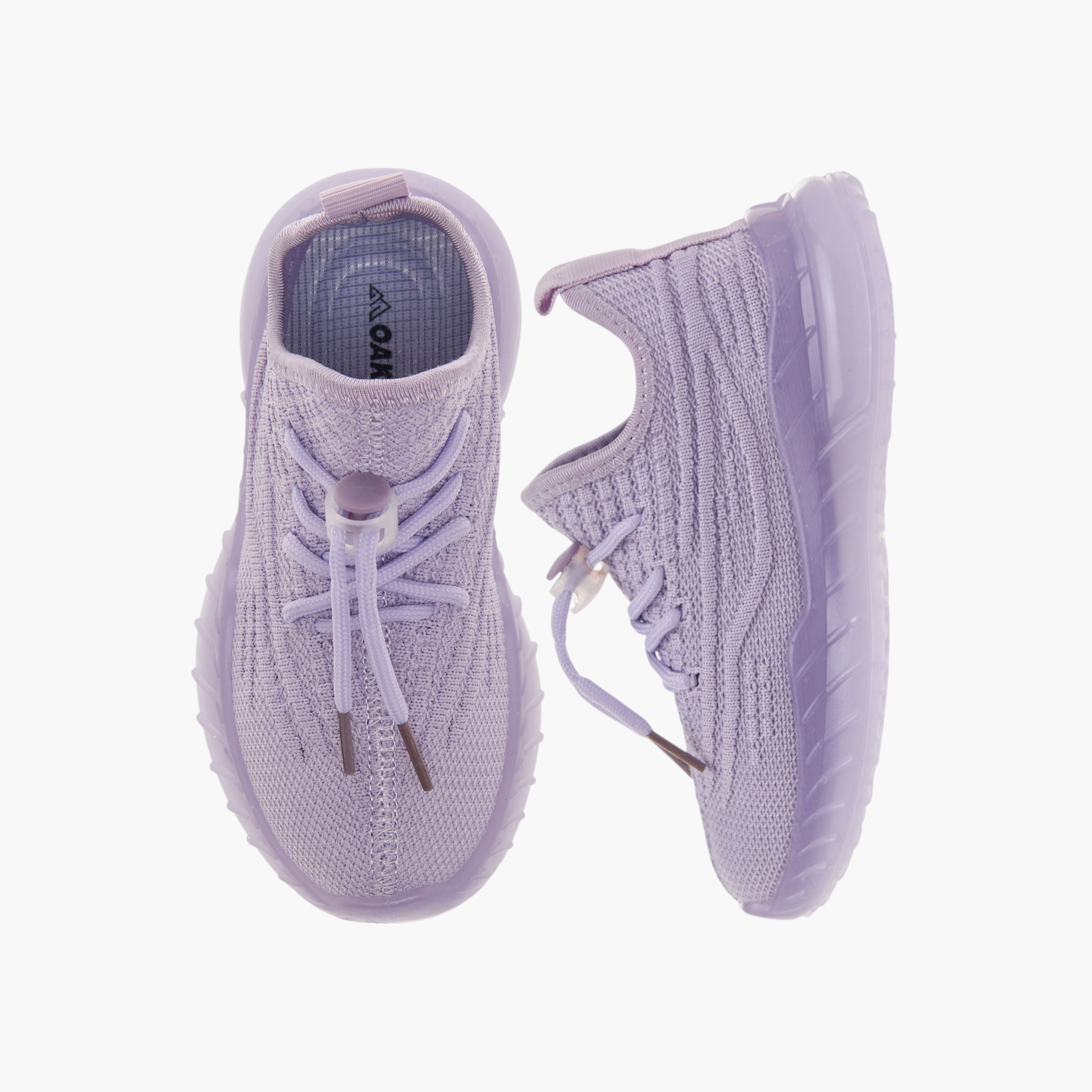 Oaklan by Shoexpress Monotone Sports Shoes with Lace-Up Closure-girls-shoes-sneakers-image-1