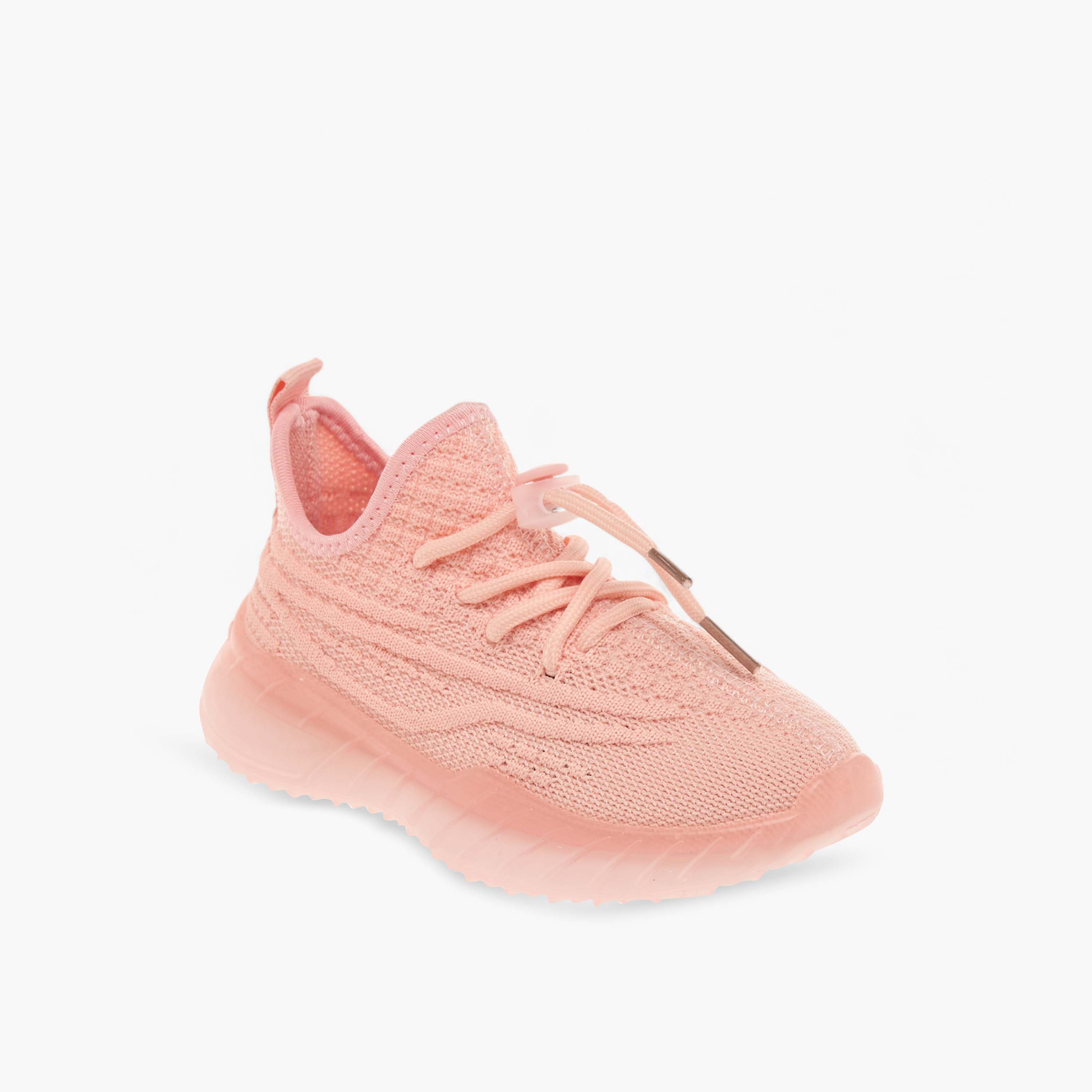 Oaklan by Shoexpress Monotone Sports Shoes with Lace-Up Closure-girls-shoes-sneakers-image-7