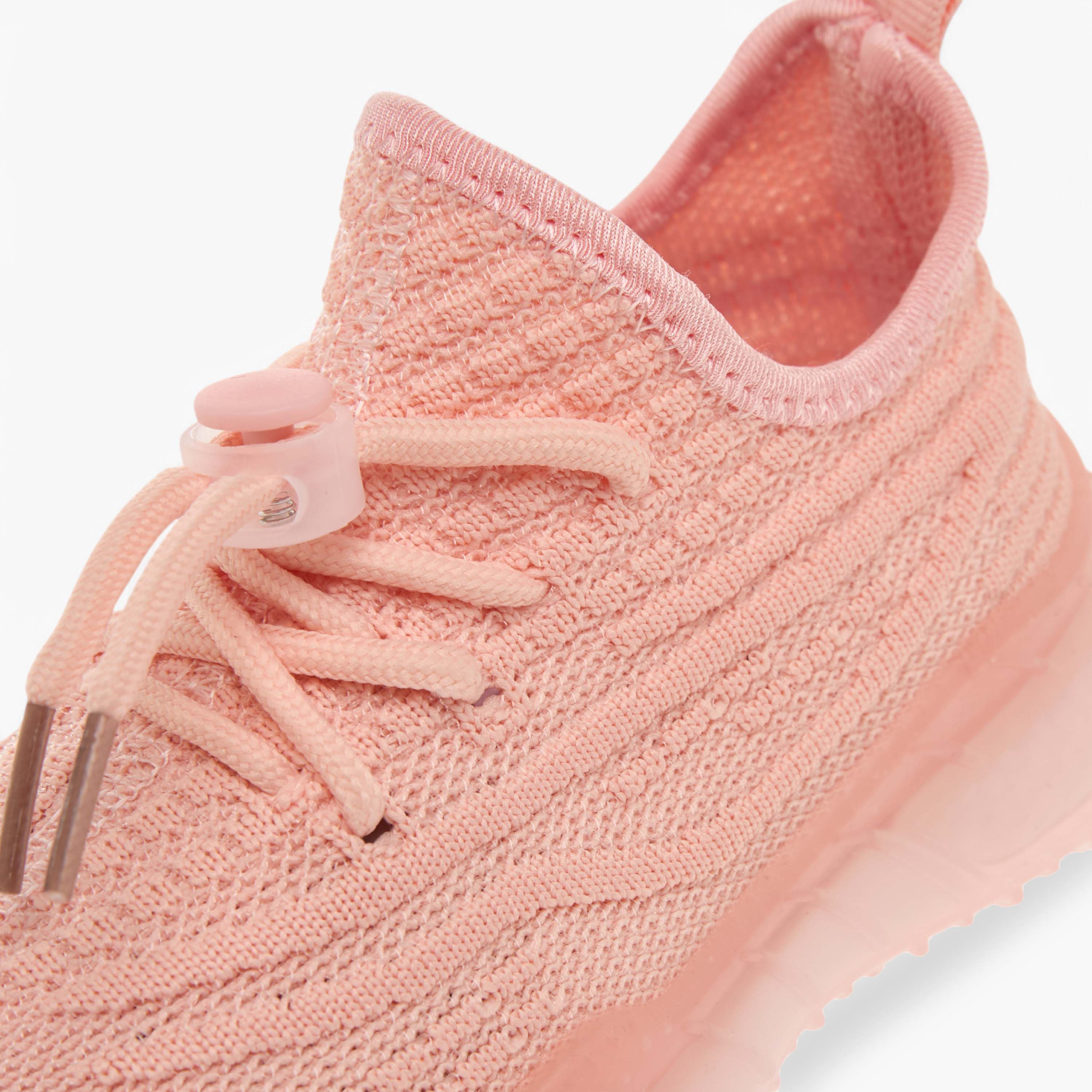 Oaklan by Shoexpress Monotone Sports Shoes with Lace-Up Closure-girls-shoes-sneakers-image-9