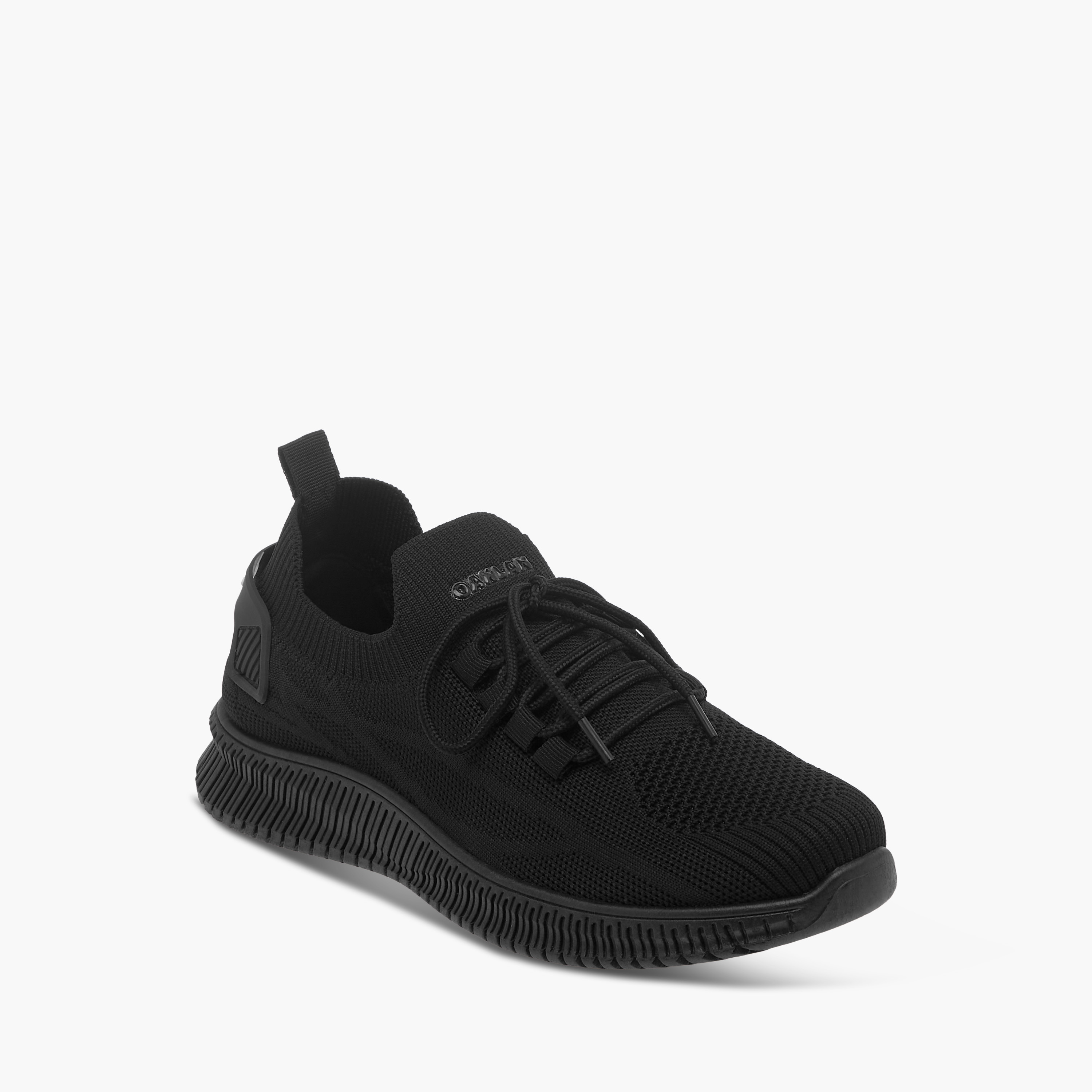 Oaklan by Shoexpress Textured Sneakers with Lace-Up Closure-sports-women-shoes-image-2