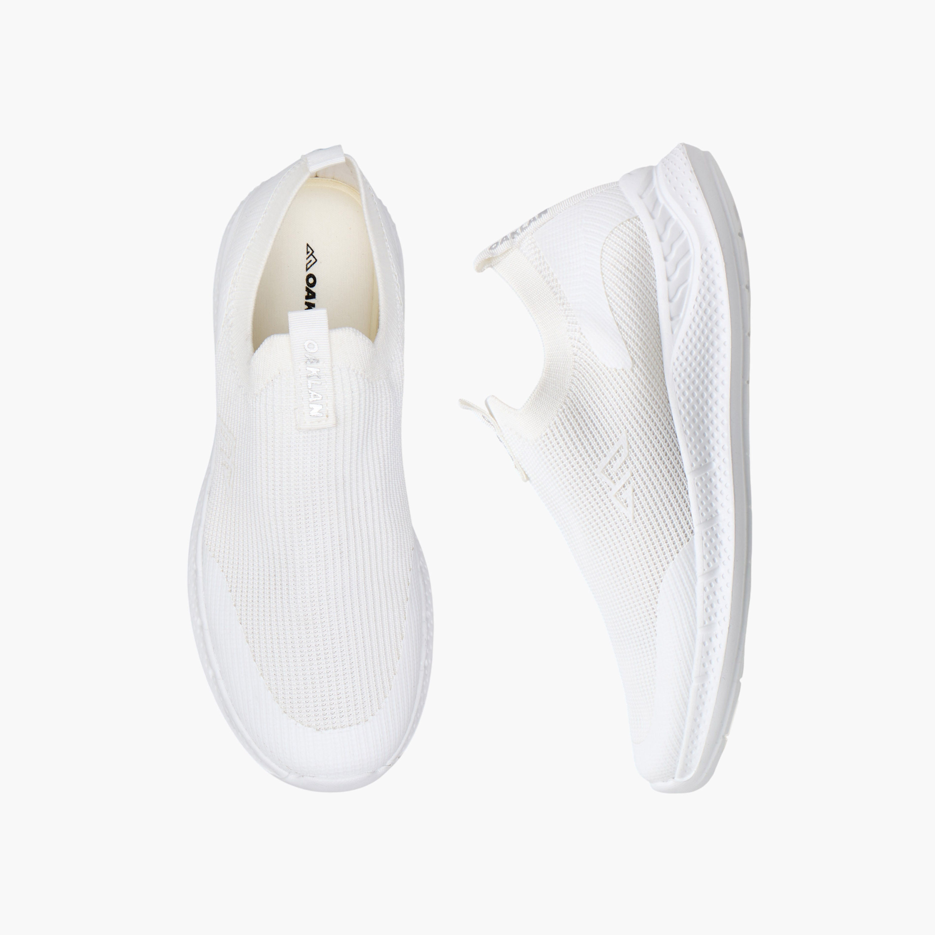 Oaklan by Shoexpress Logo Print Slip-On Sports Shoes-sports-women-shoes-image-1