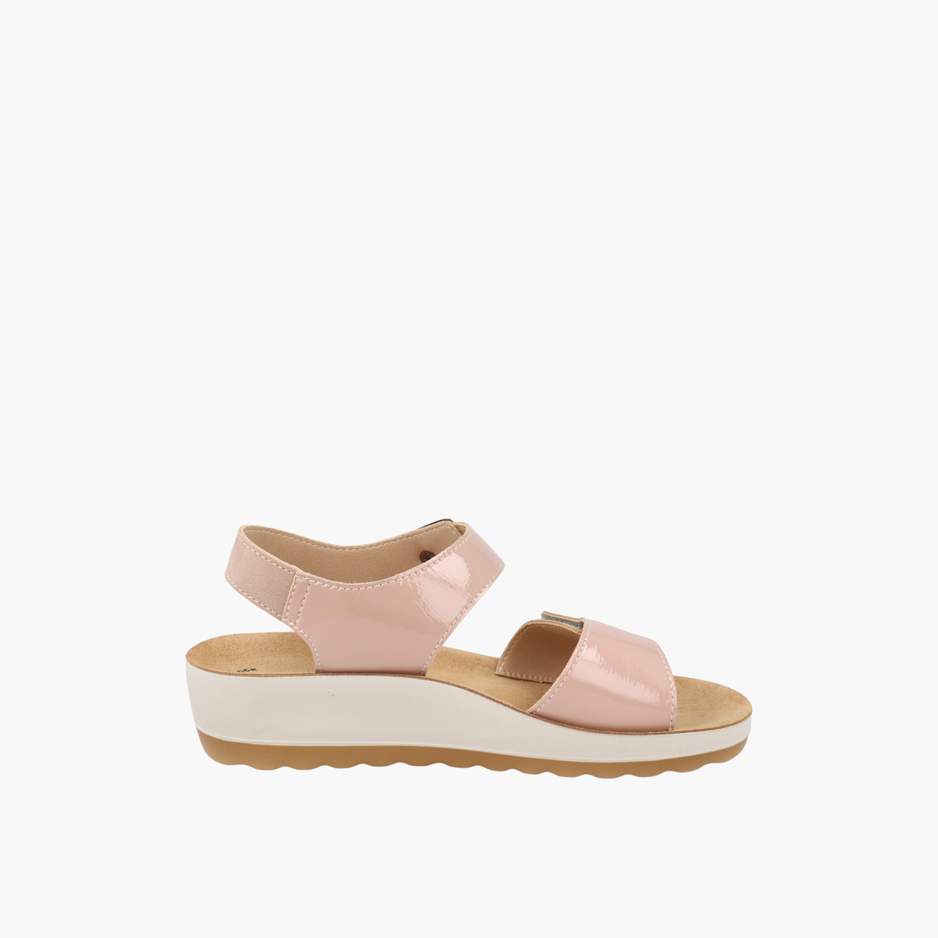 FlyFlot Solid Strap Sandals with Wedge Heels and Buckle Closure-women-shoes-sandals-heeled-image-2