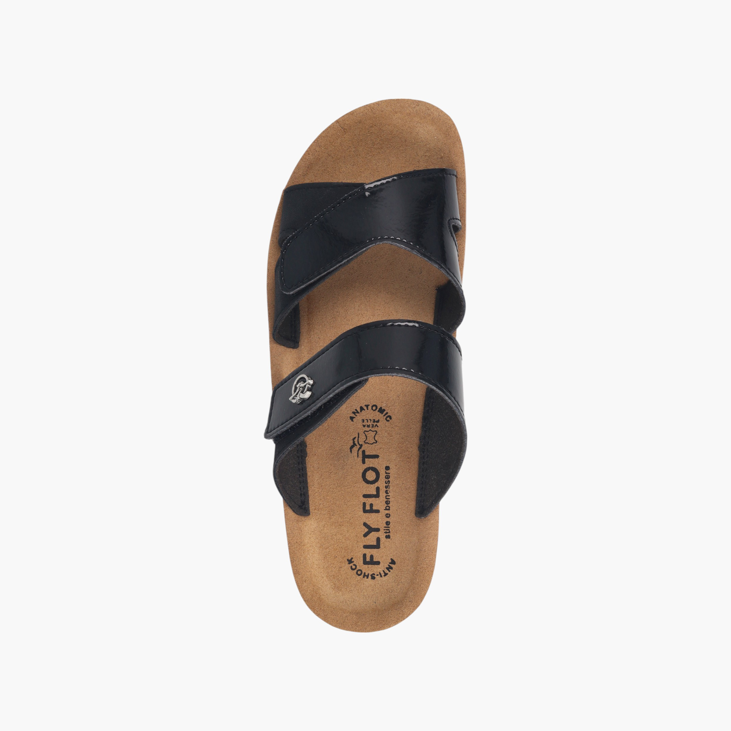 FlyFlot Logo Accent Slip-On Sandals with Wedge Heels-women-shoes-sandals-heeled-image-3