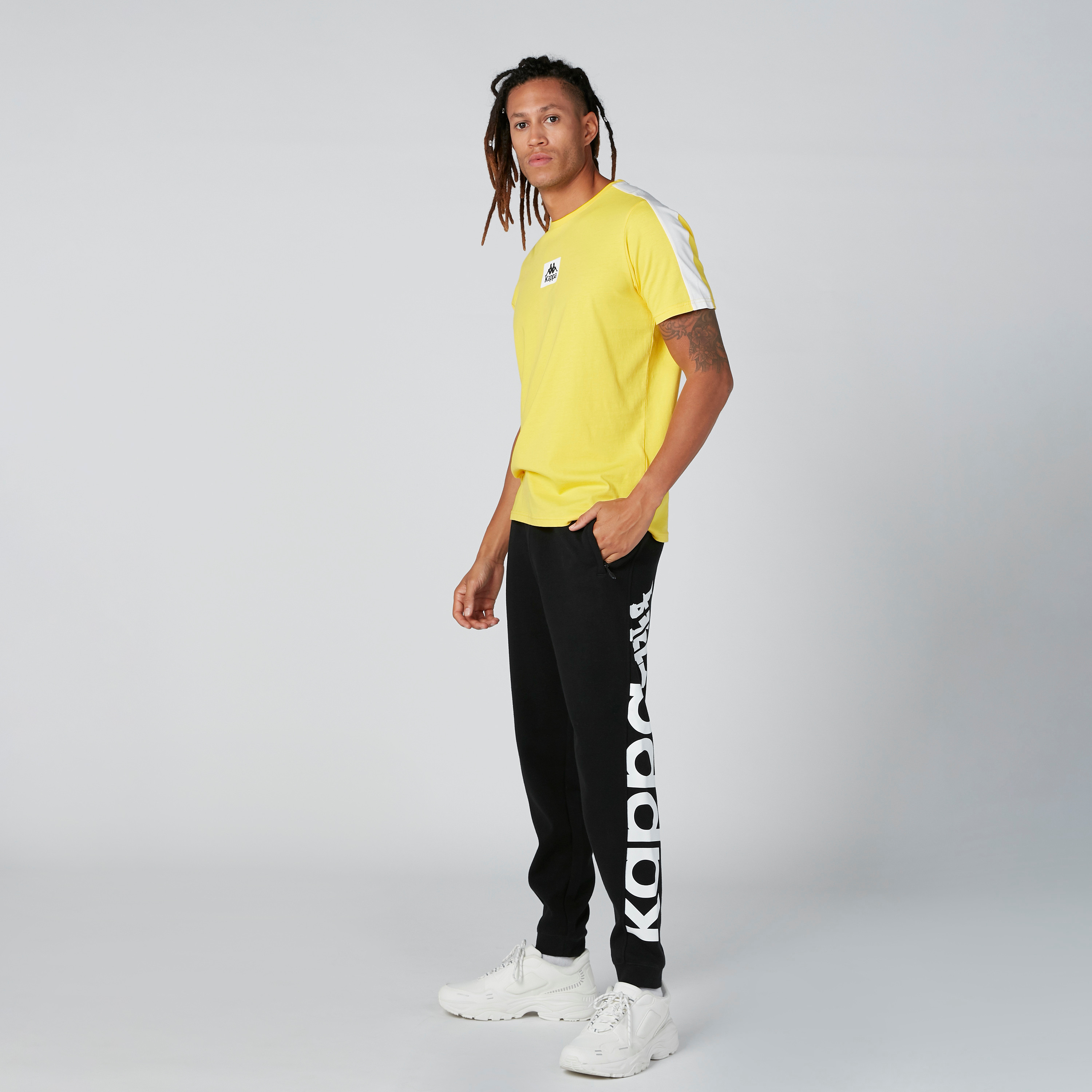 Kappa on sale yellow joggers