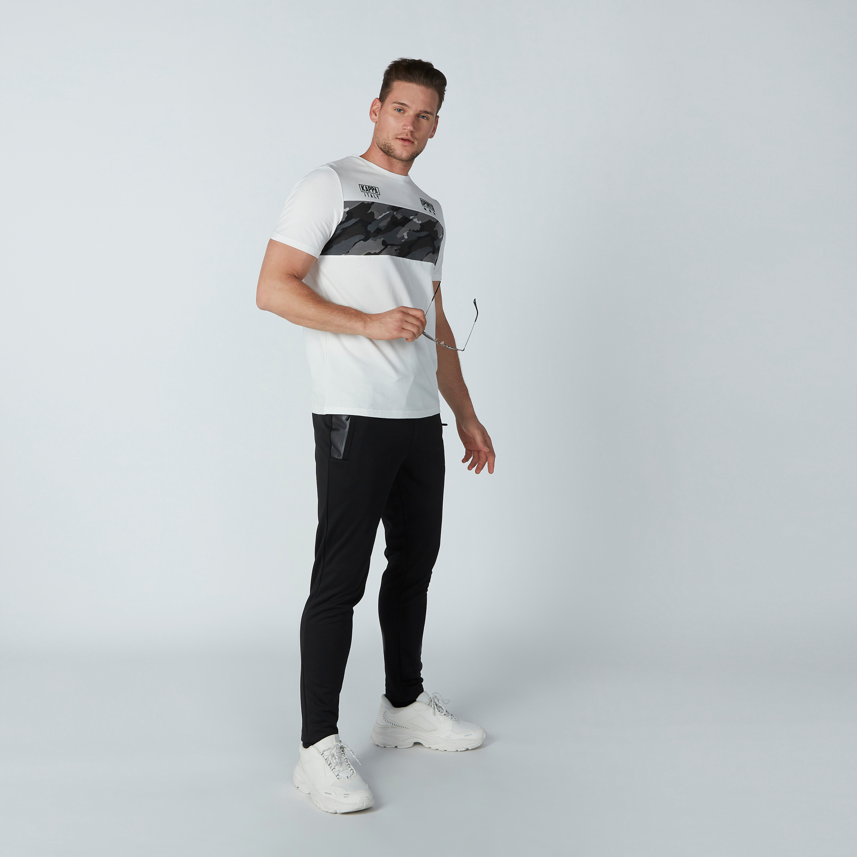 Kappa Track Pants with Pocket Detail and Drawstring-sports-men-clothing-bottoms-image-2