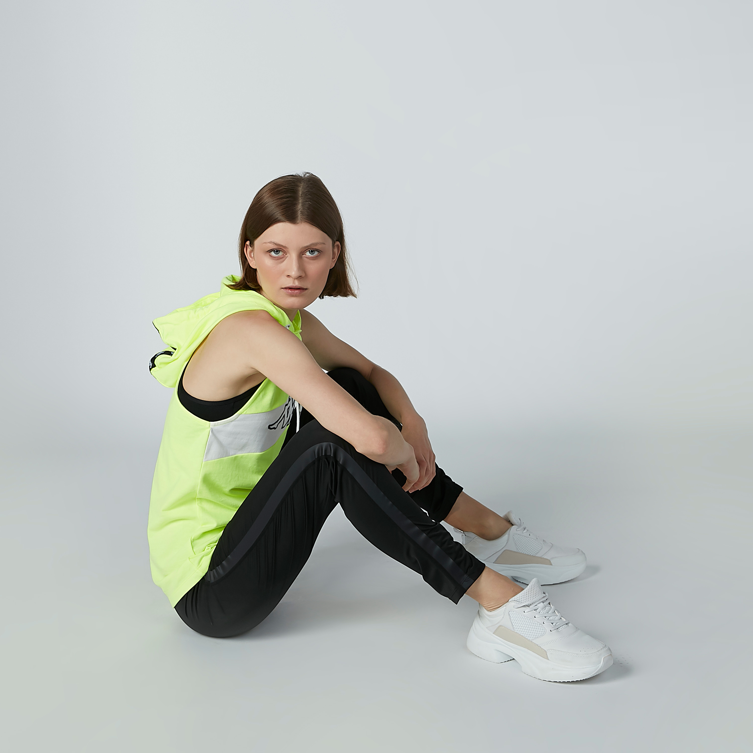 Kappa Printed Sleeveless Top with Hood and Tape Detail-women-clothing-sportswearandactivewear-tshirtsandvests-image-5