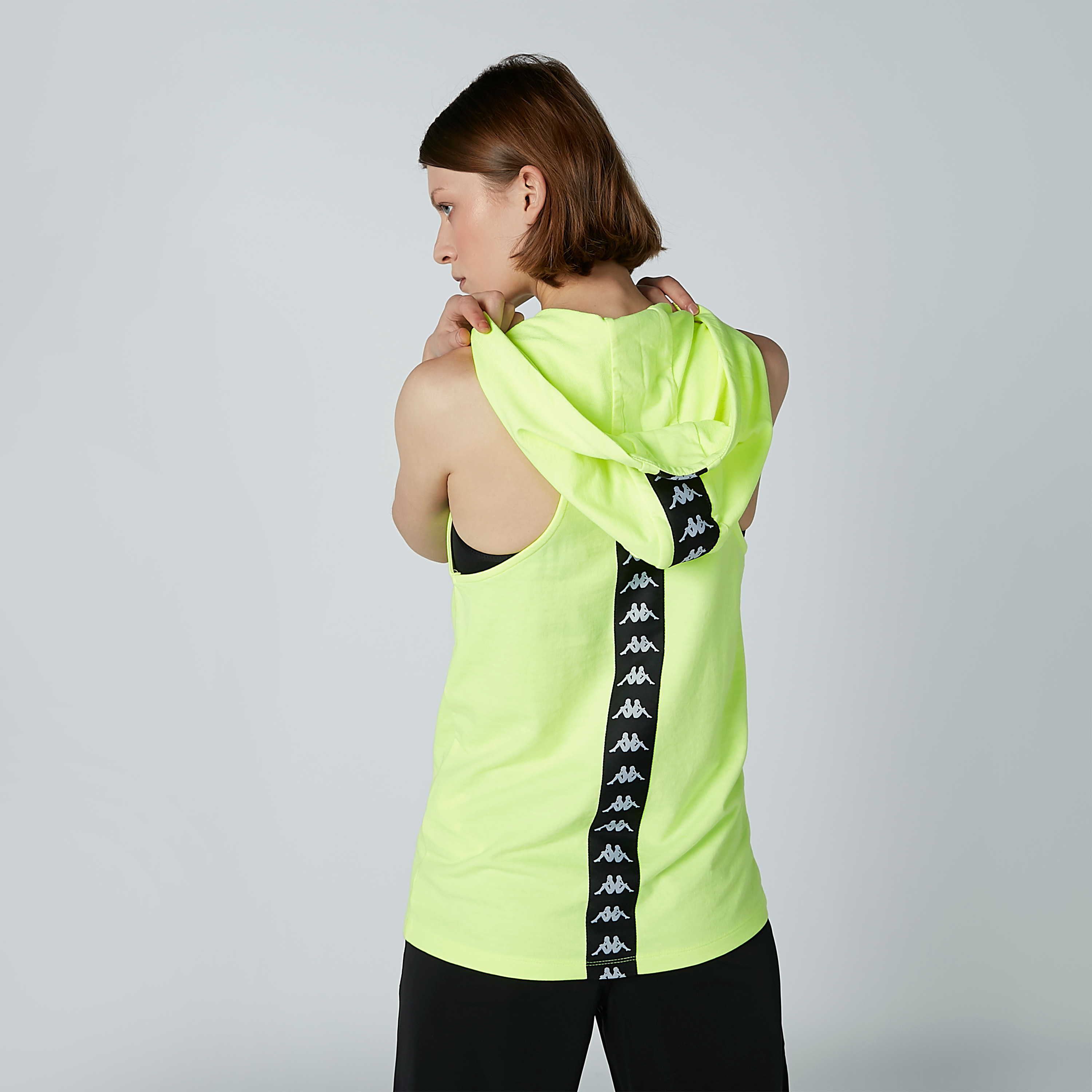 Kappa Printed Sleeveless Top with Hood and Tape Detail-women-clothing-sportswearandactivewear-tshirtsandvests-image-6