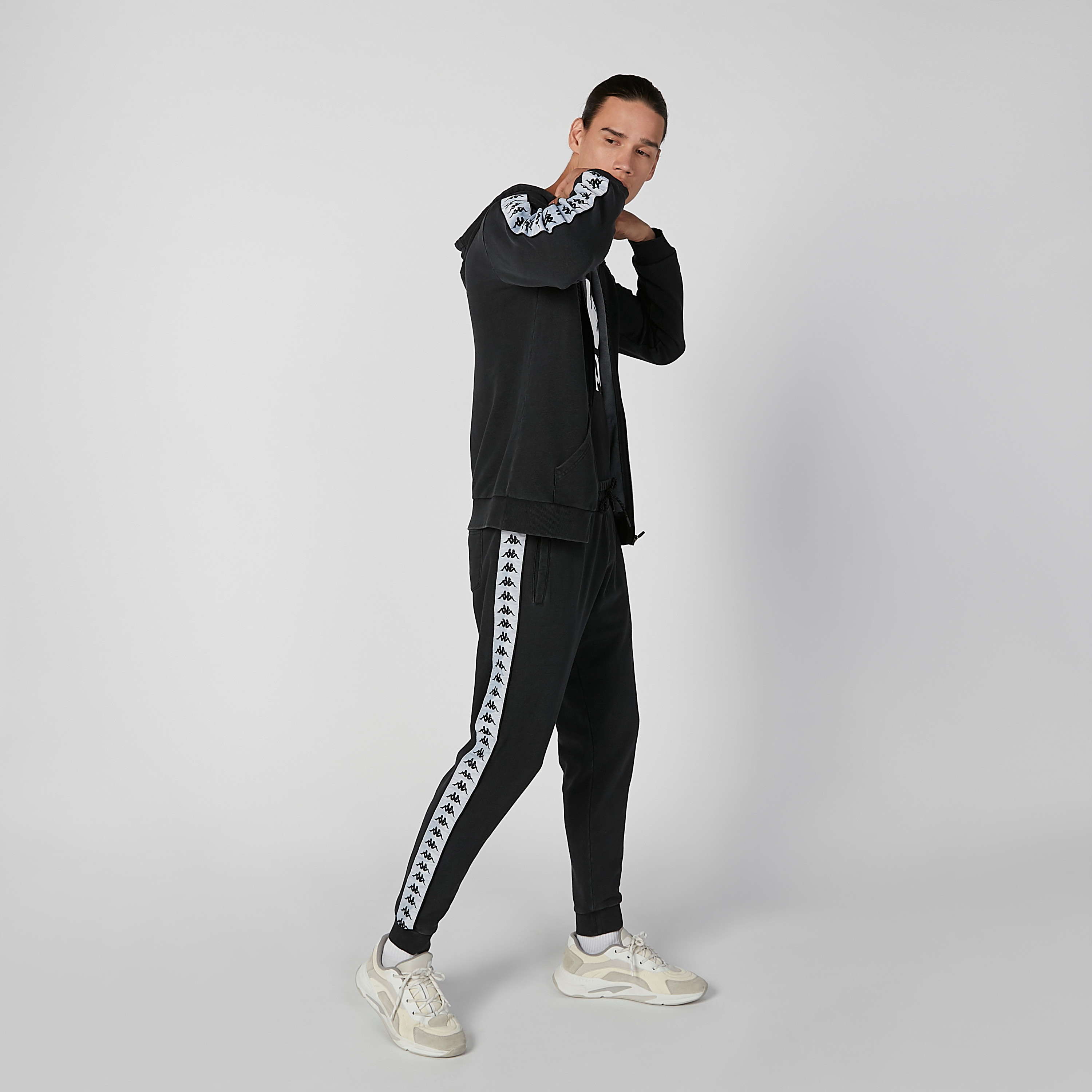 Kappa reflective sweatpants hot sale