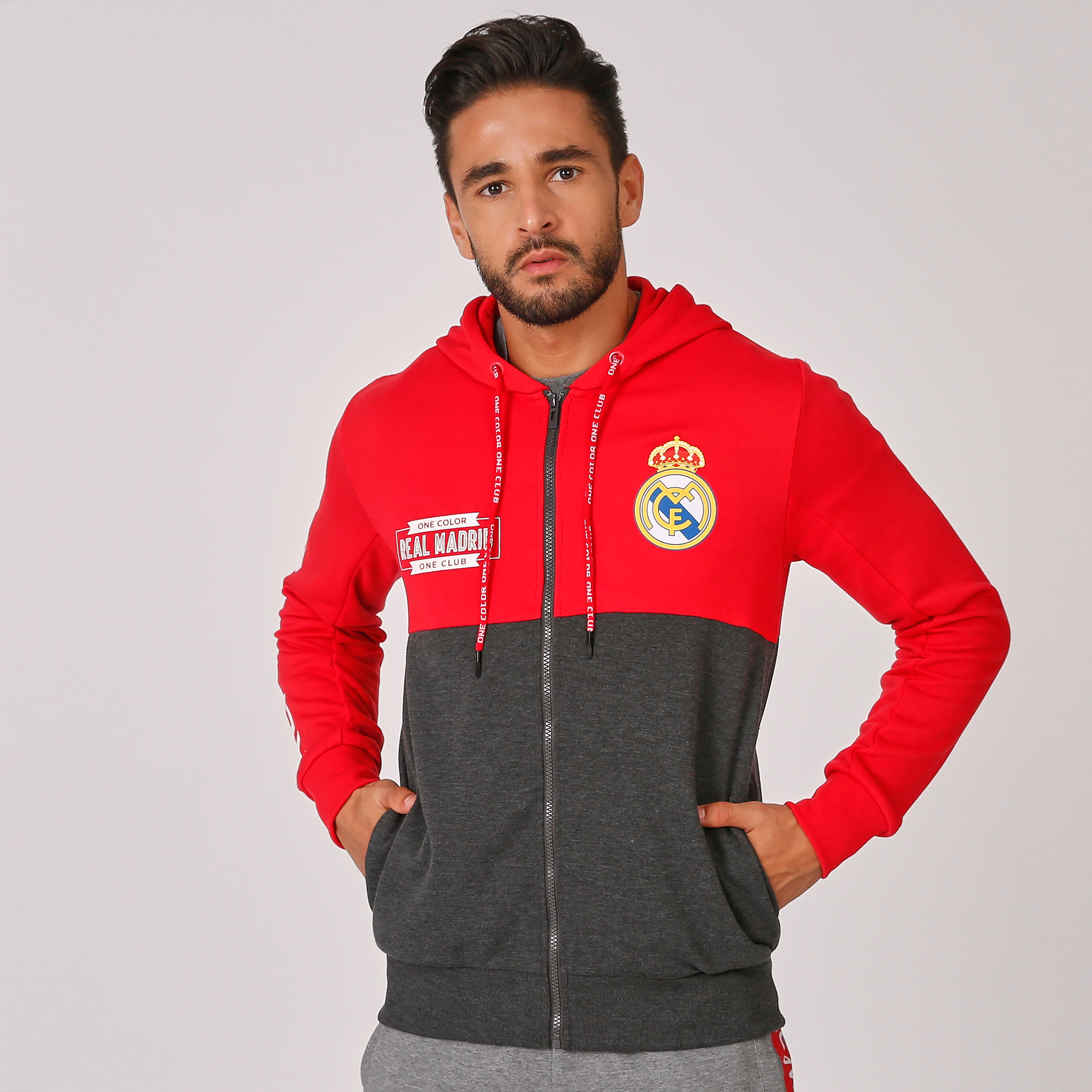 Real madrid hot sale red jacket